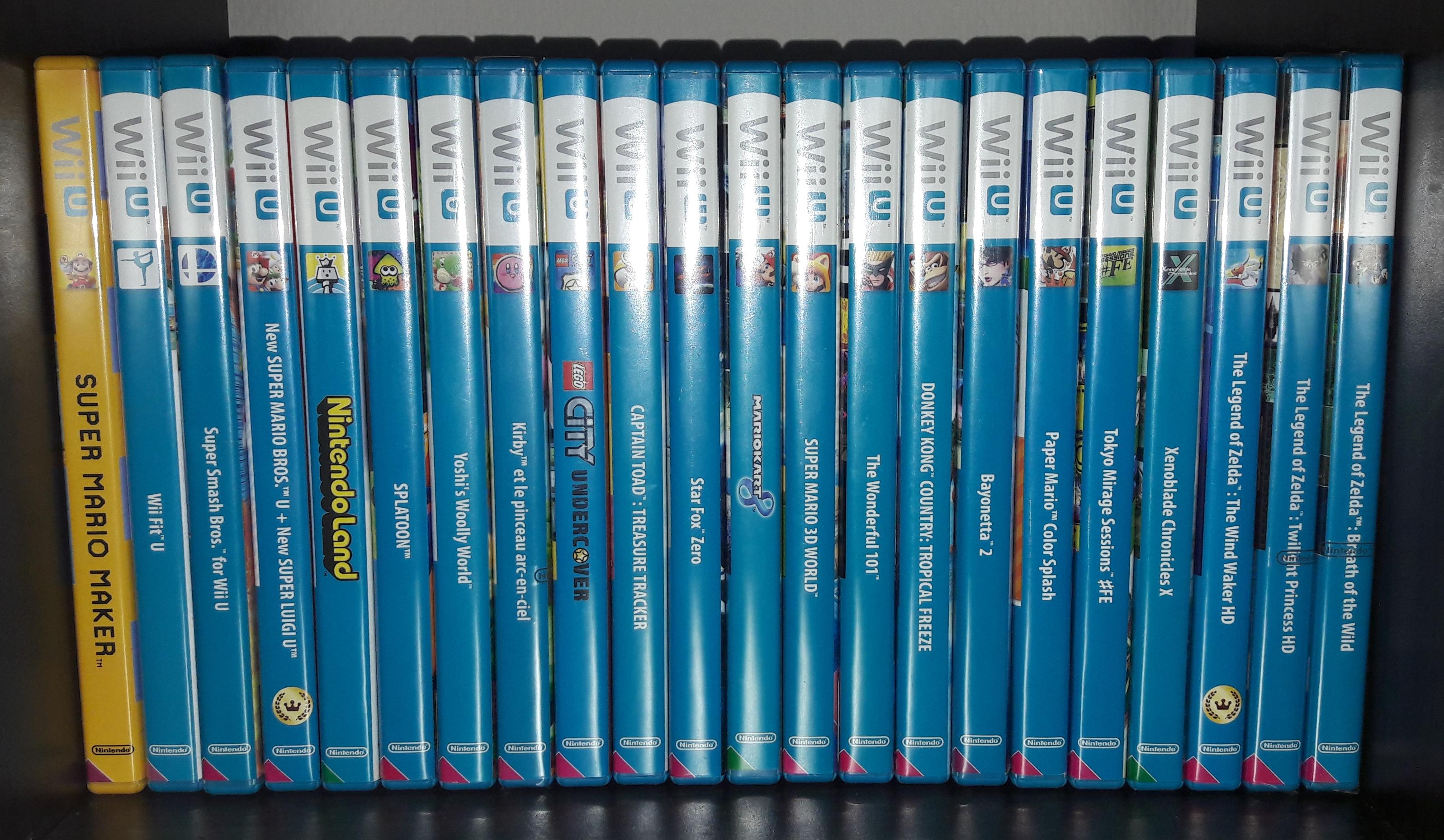 My Wii U PAL Games collection ! Pikmin 3 is demat and I will keep the