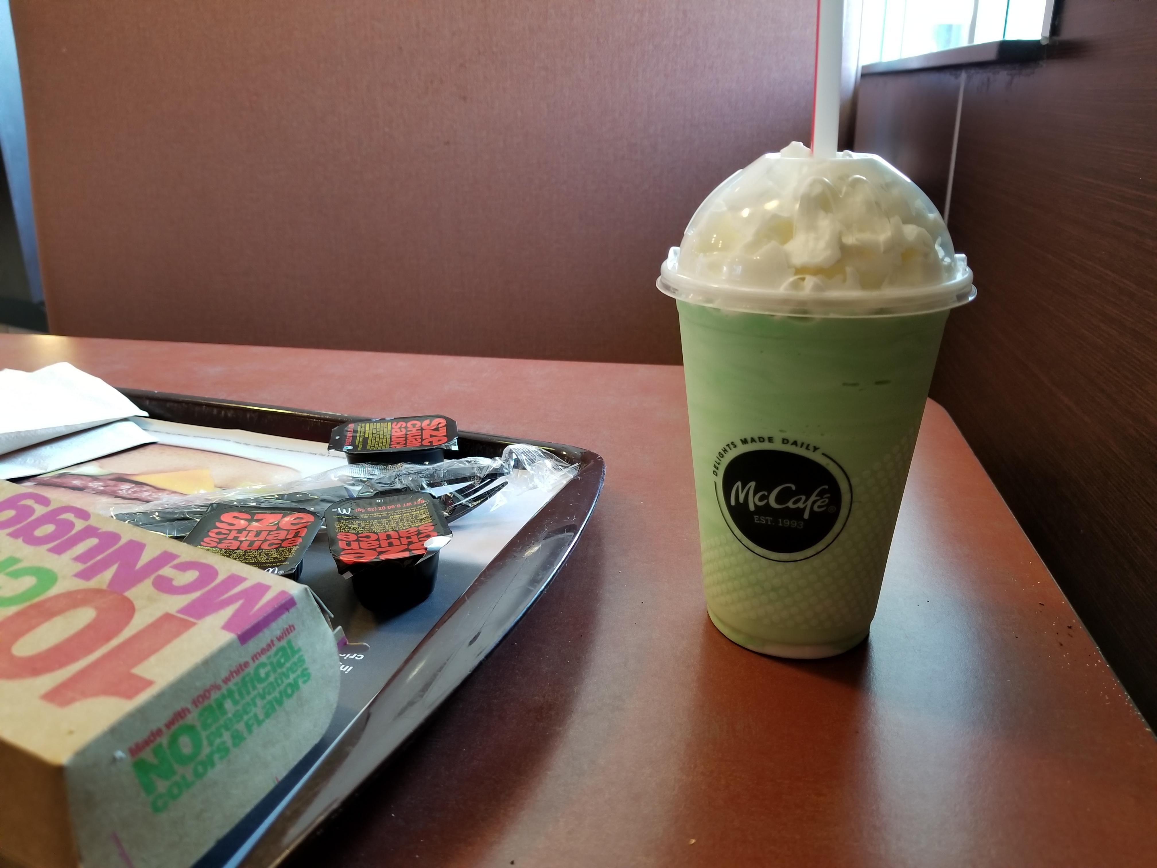 Shamrock Shakes count as ice cream, right? [Accepted at MSU] r