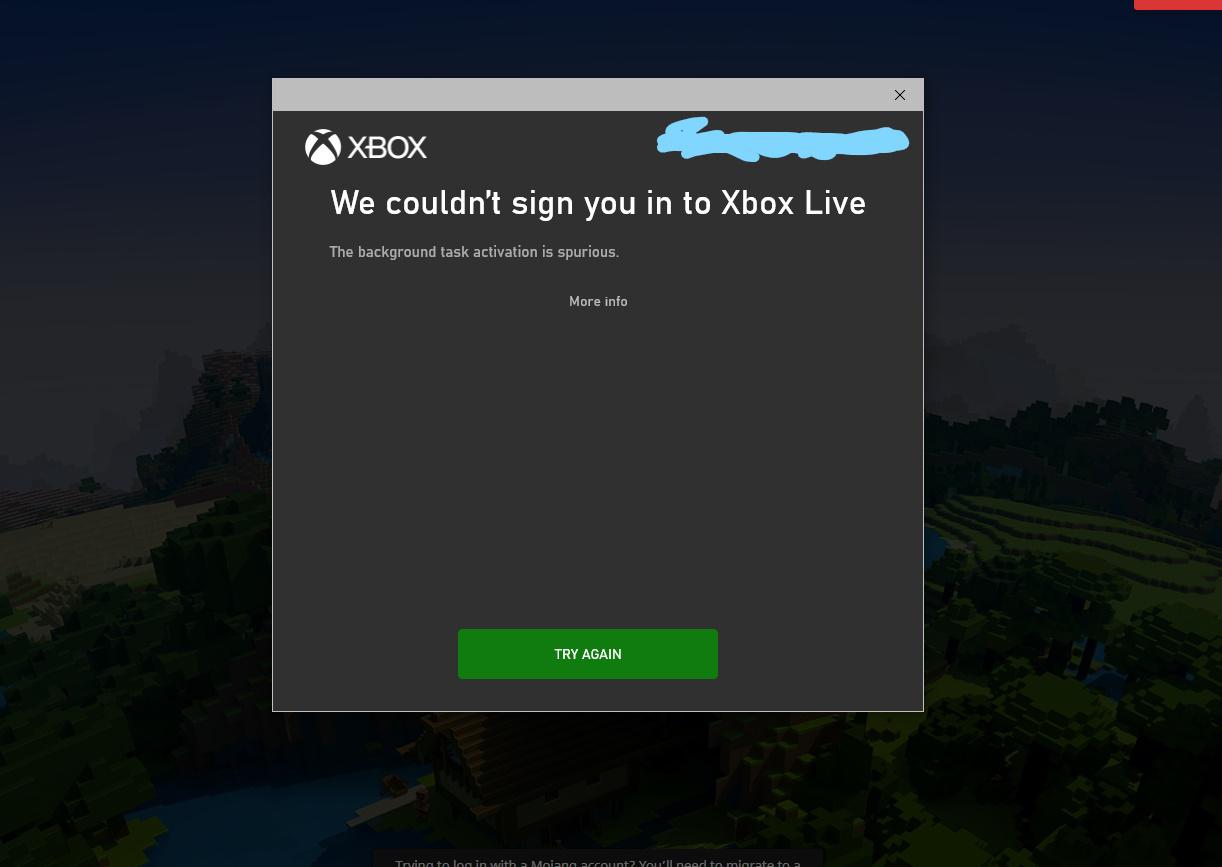 I am unable to log into my Minecraft account after switching Gmail on