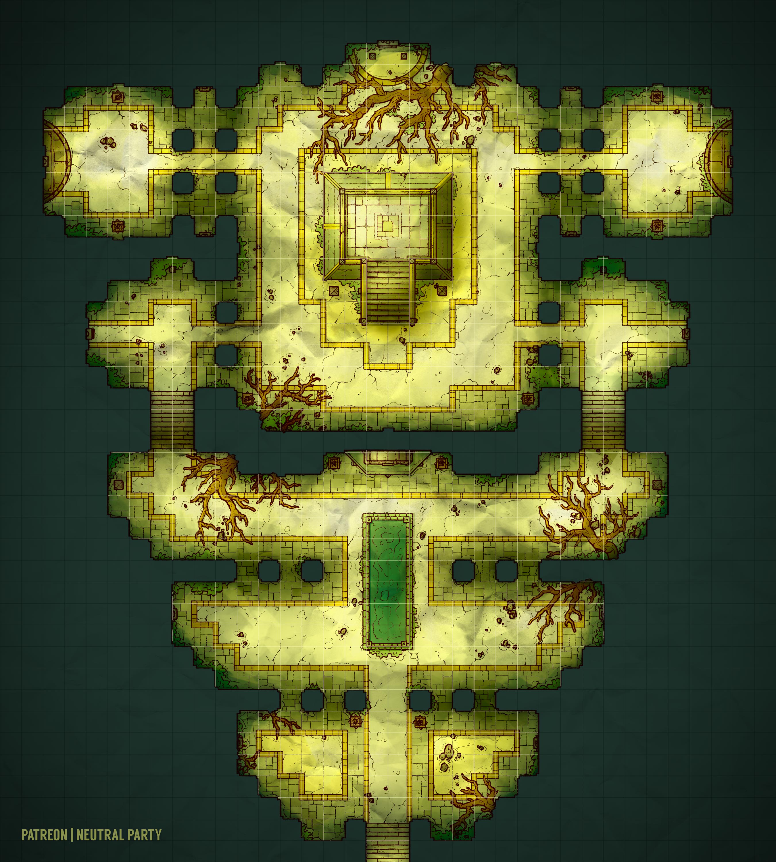 Jungle Dungeon r/dndmaps