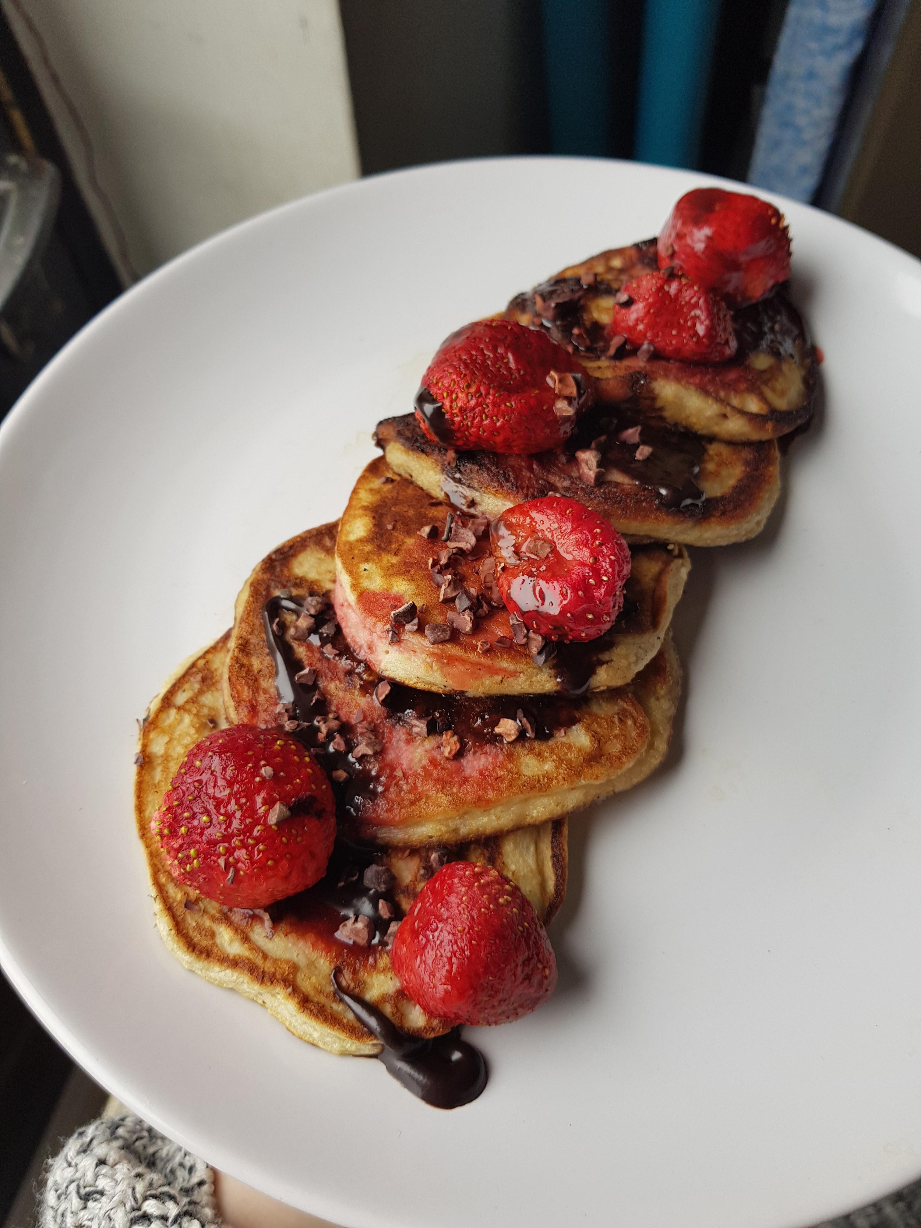Flourless American styled pancakes ) r/HealthyFood