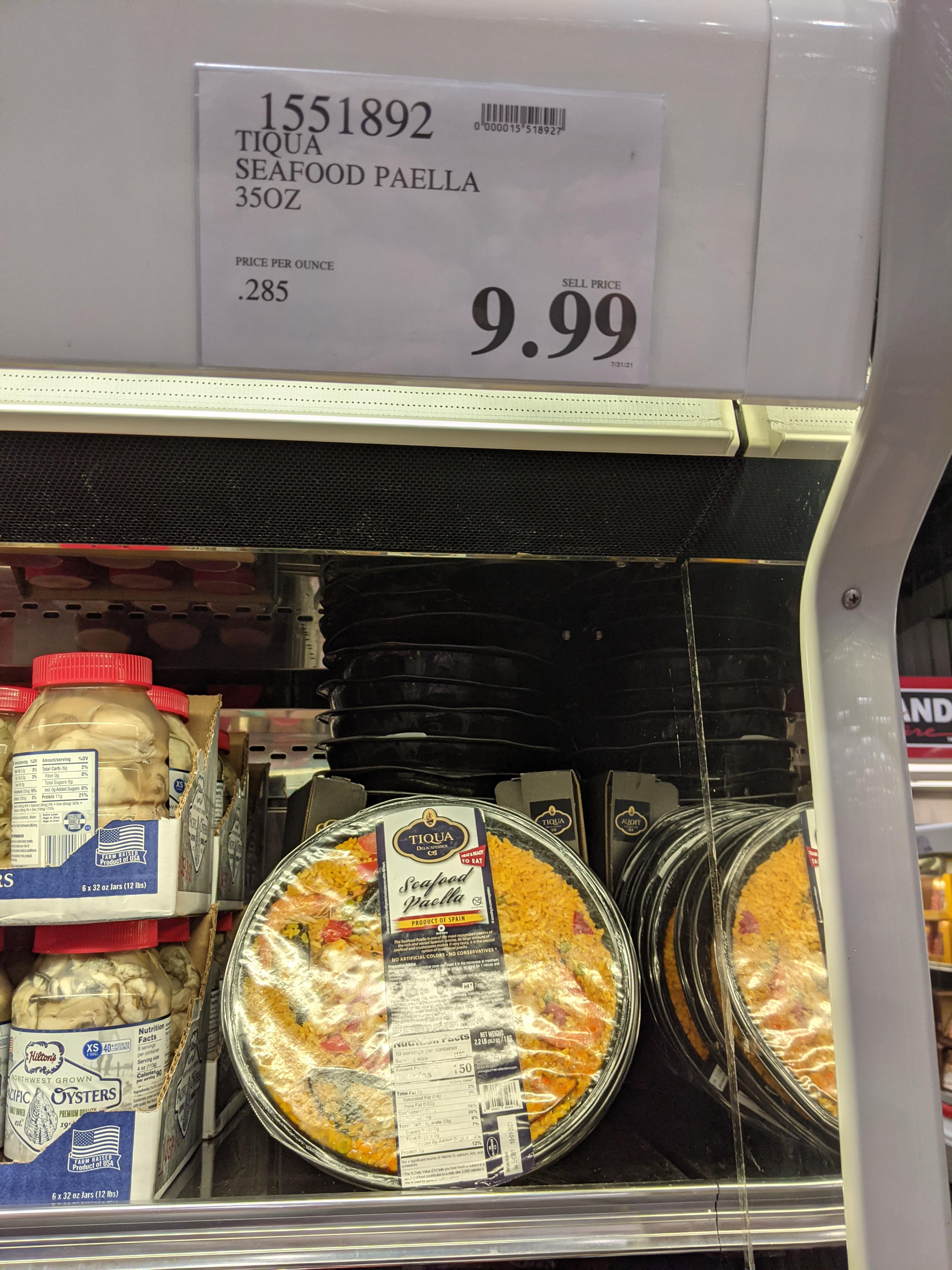 Has anyone tried this tiqua seafood paella? r/Costco