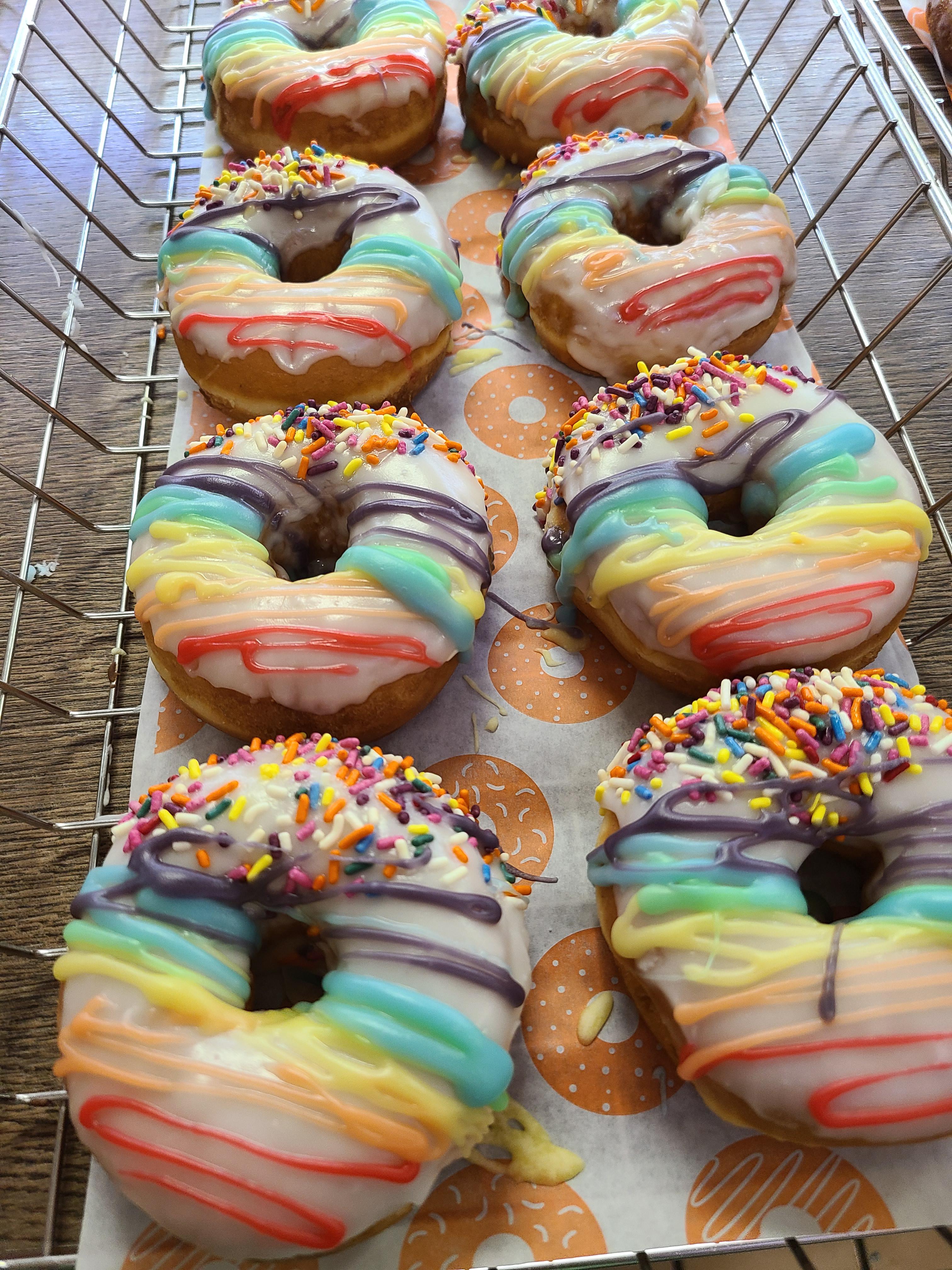 A less crunchy version of the pride donut DunkinDonuts