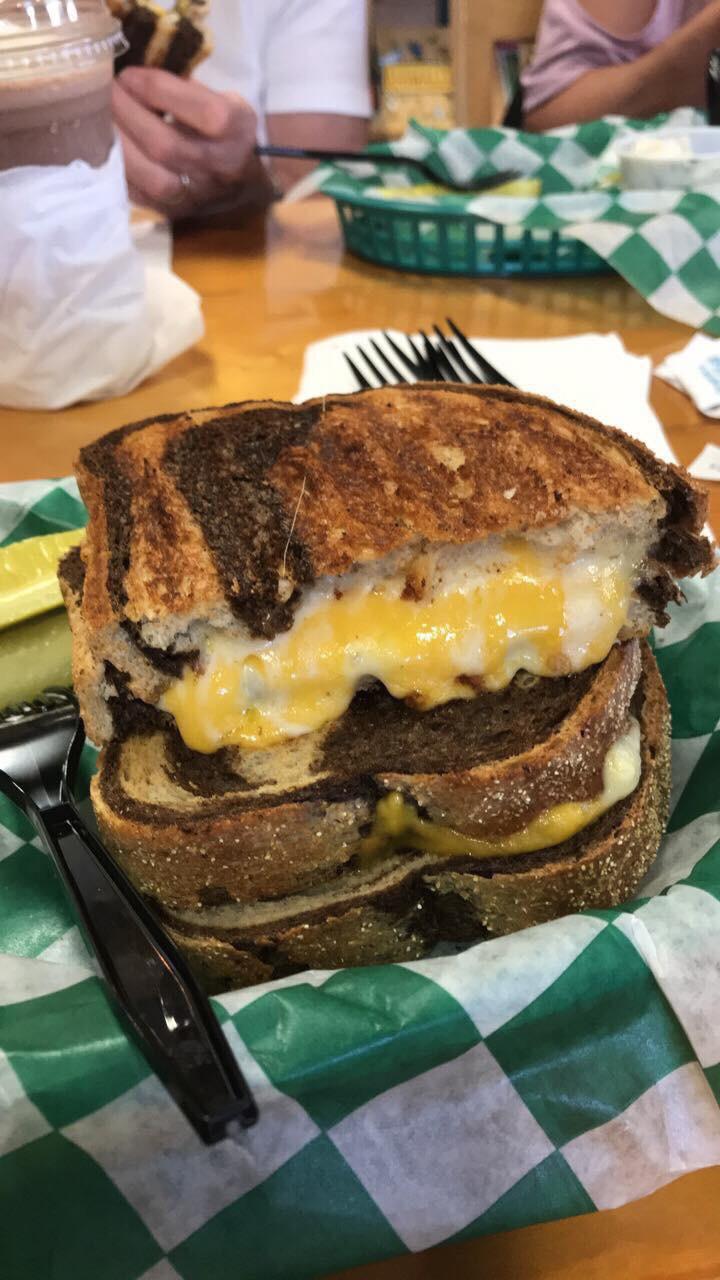This is the Signature Moo’s Melt Cheddar, Monterey Jack & Pepper Jack