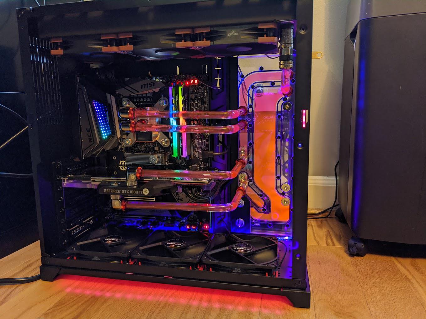 First watercooled build, used glass tubing r/watercooling