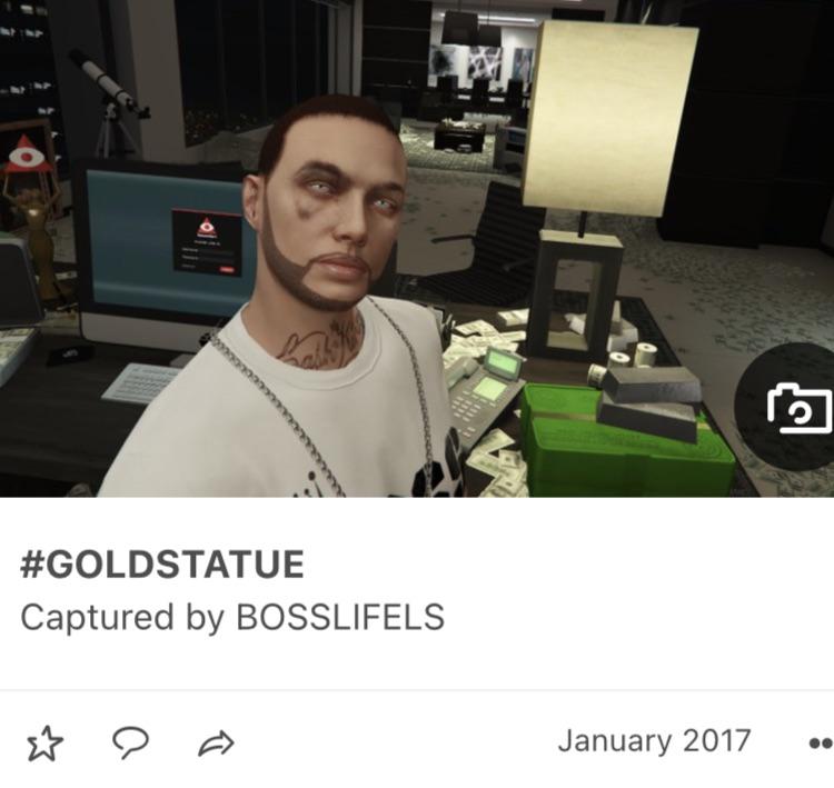 HOW LONG HAVE YOU BEEN ROCKING THE GOLD STATUE? Im trying to find some