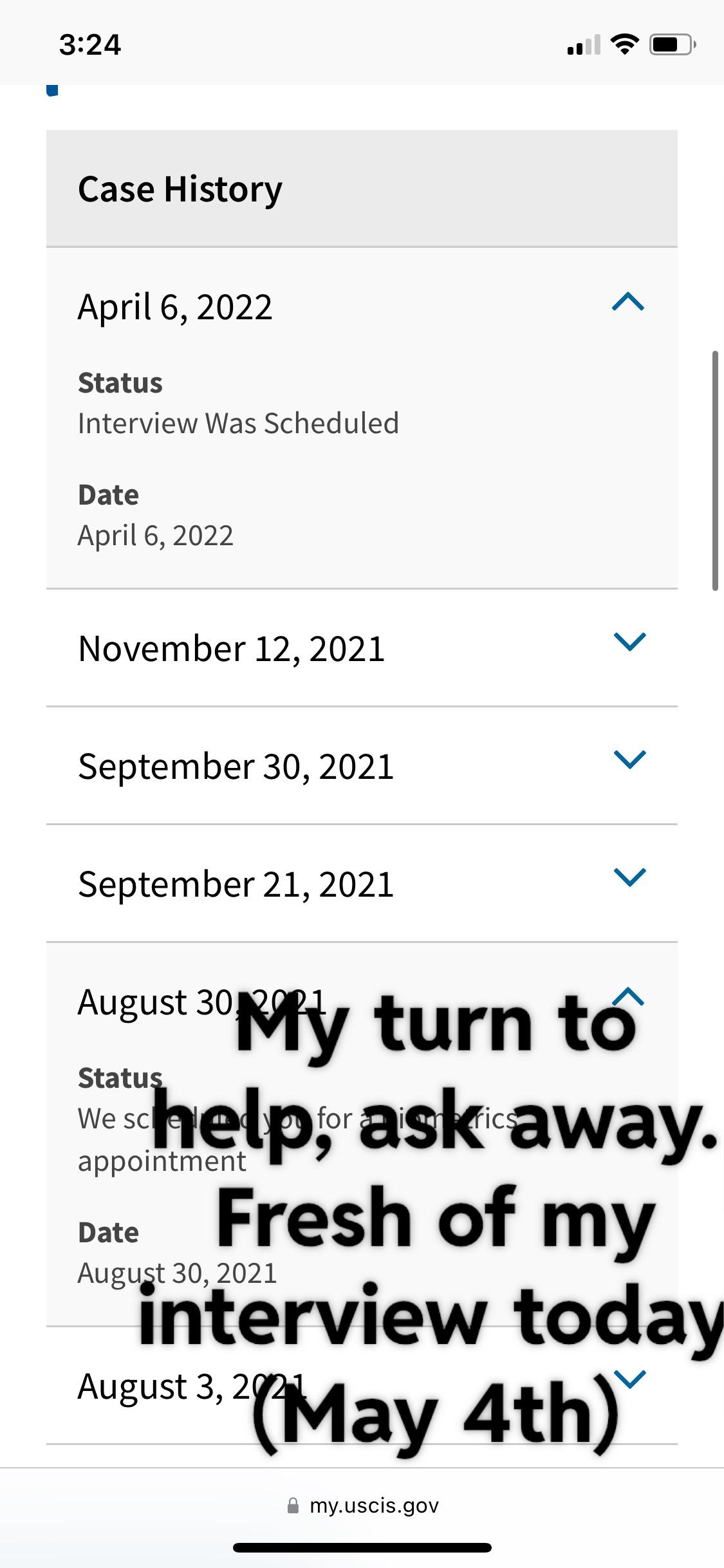 Marriage based, Interview day r/USCIS