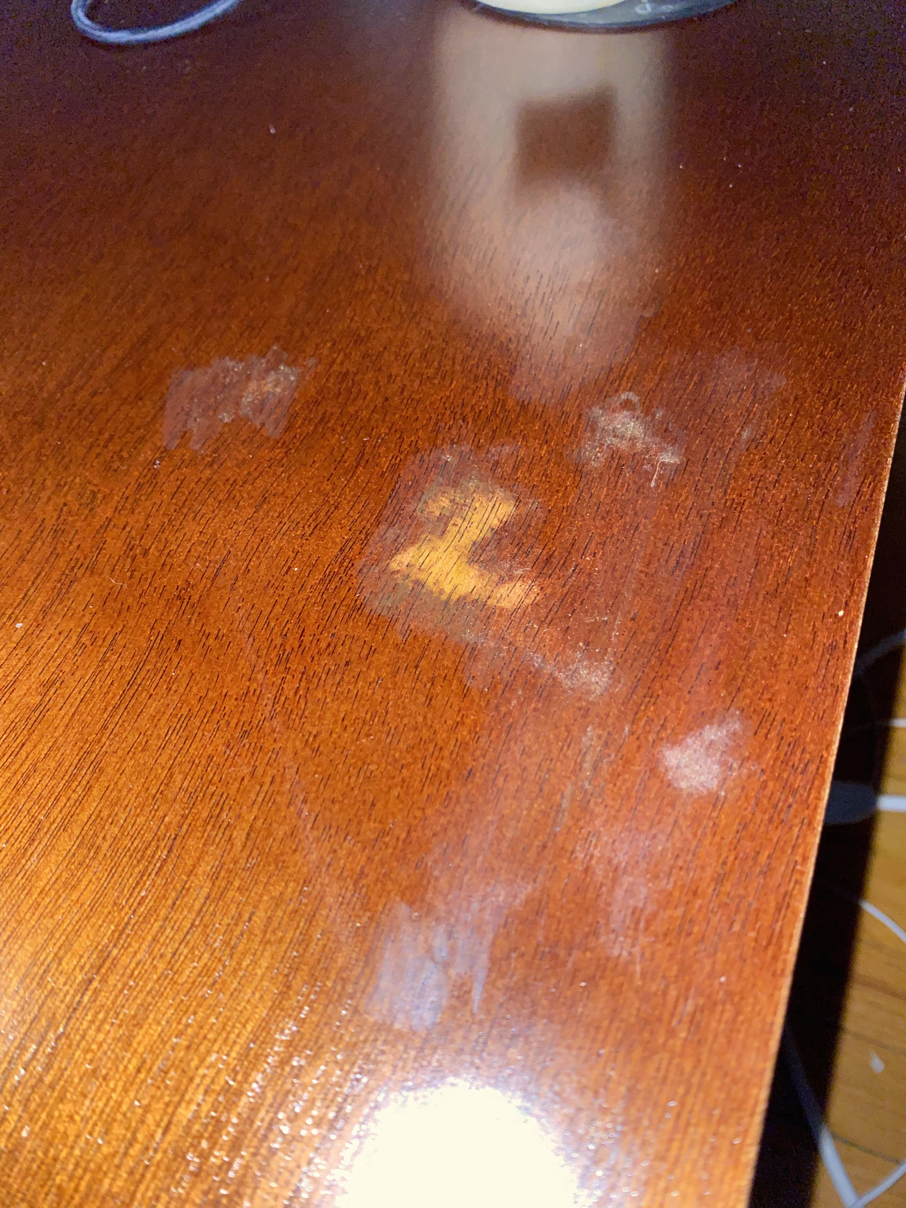 How do I fix this damaged coffee table? Info in comments. howto