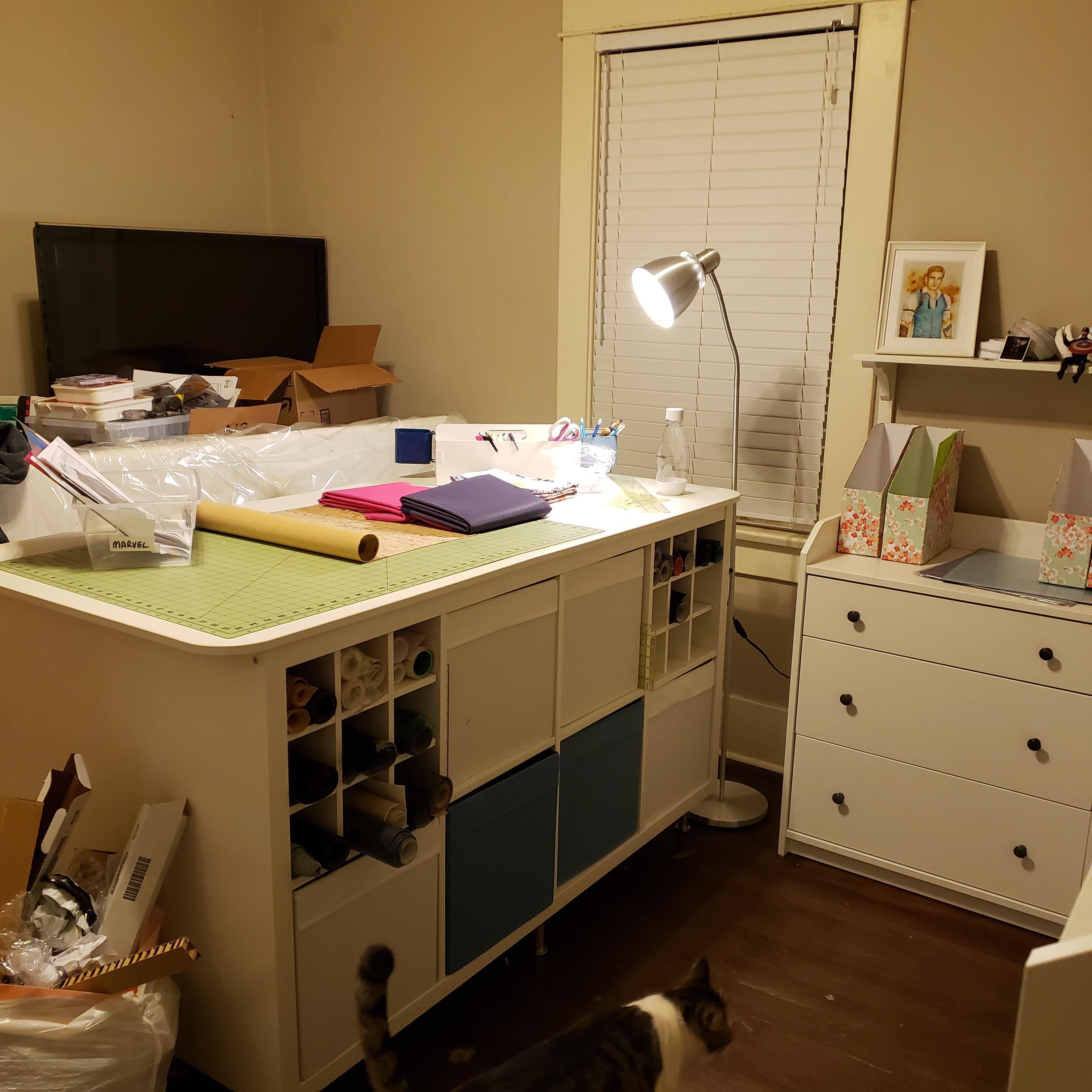 I, too, have a Kallax sewing table! r/ikeahacks