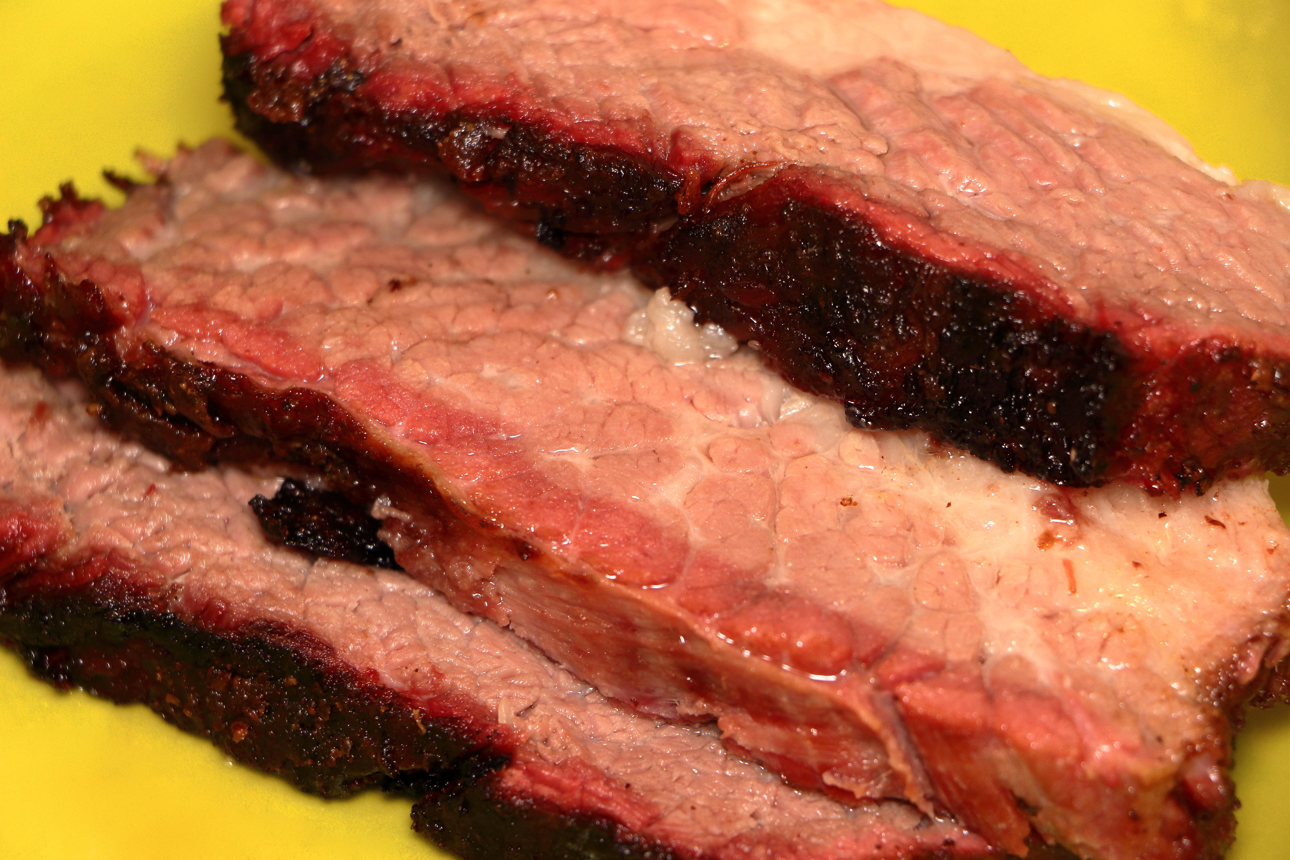 Brisket 48 hour cook, plus smoker. Bark photo and details in comments