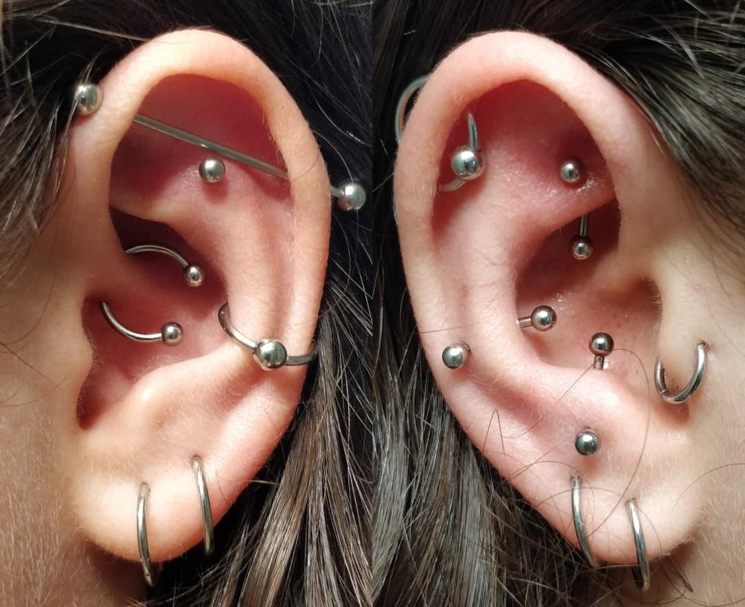 Finally finished my ears! New flat and antitragus by Tasha at Perfect