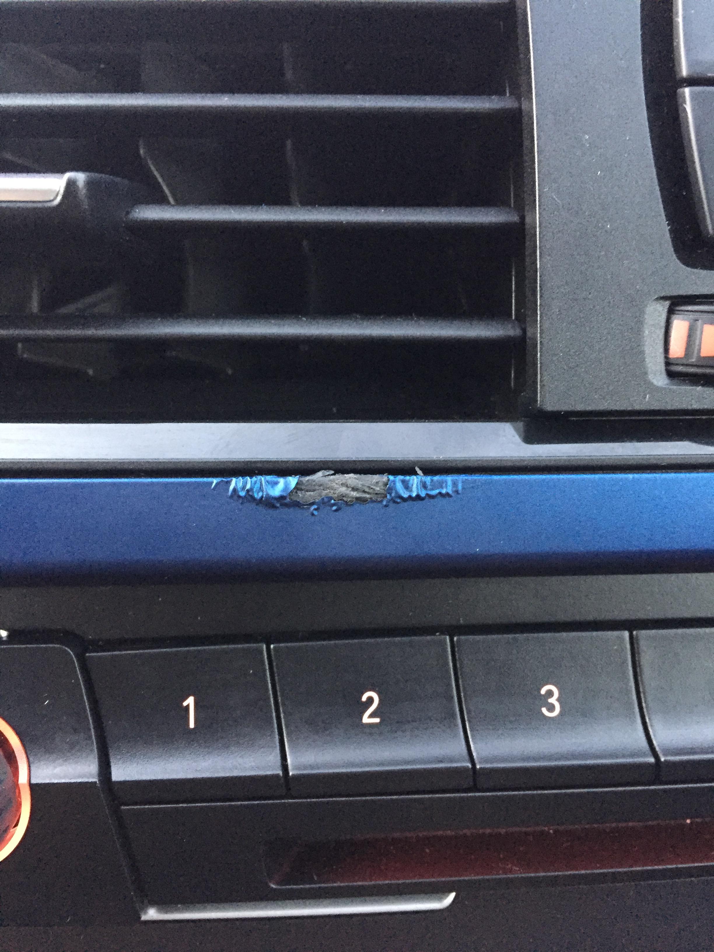 Liquid from car freshener ruined interior trim r/BMW