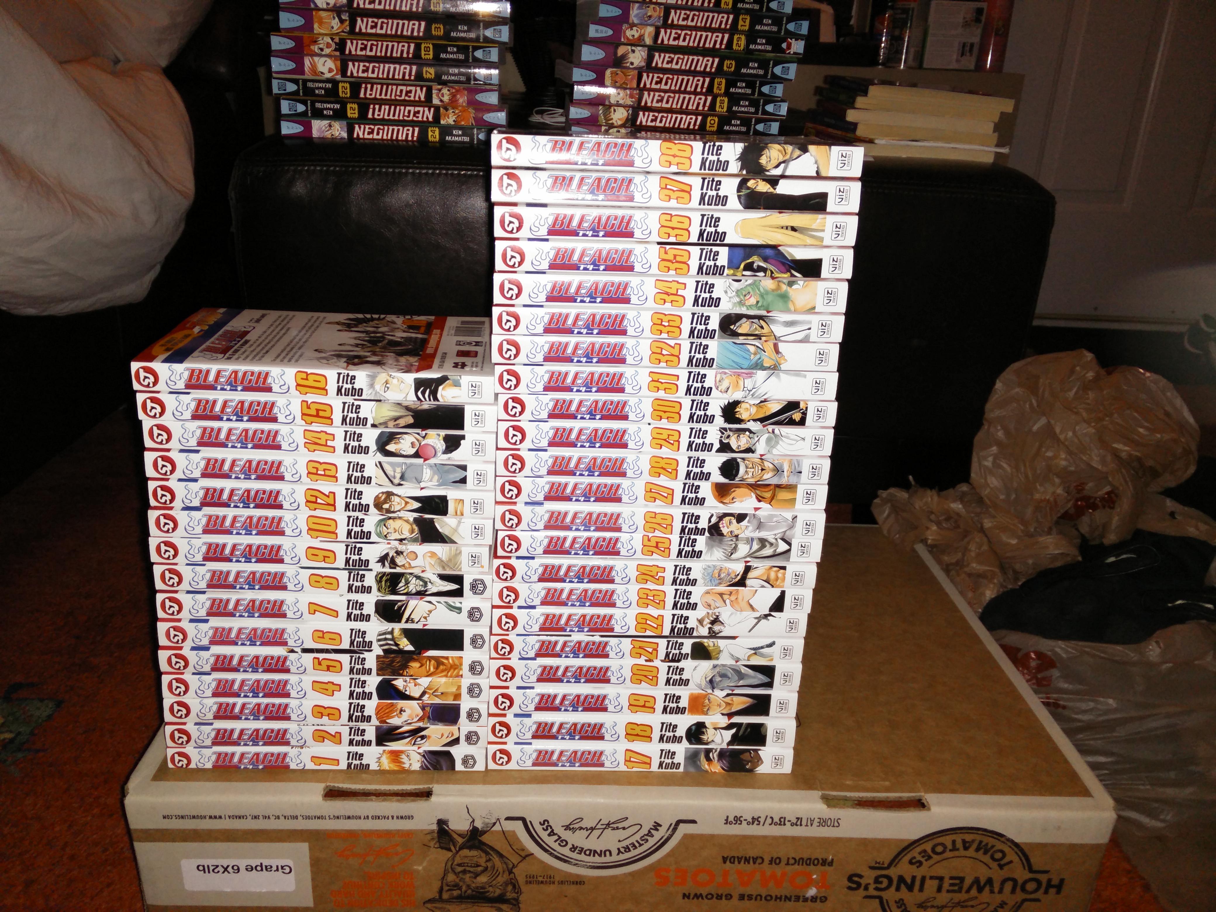 Scored an Entire set of bleach Manga books 3 each at VV r