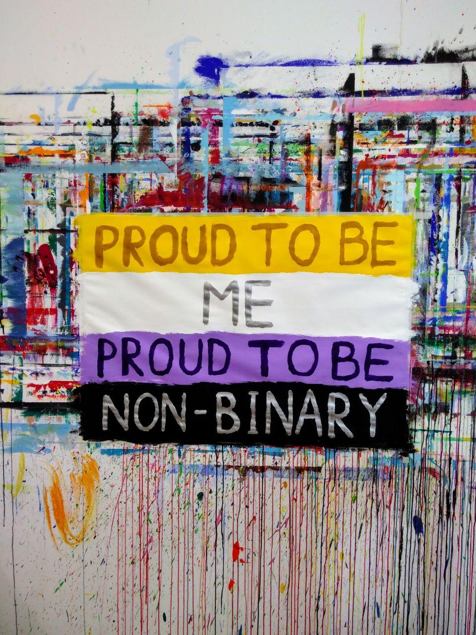 finger painting made in art therapy r/NonBinary