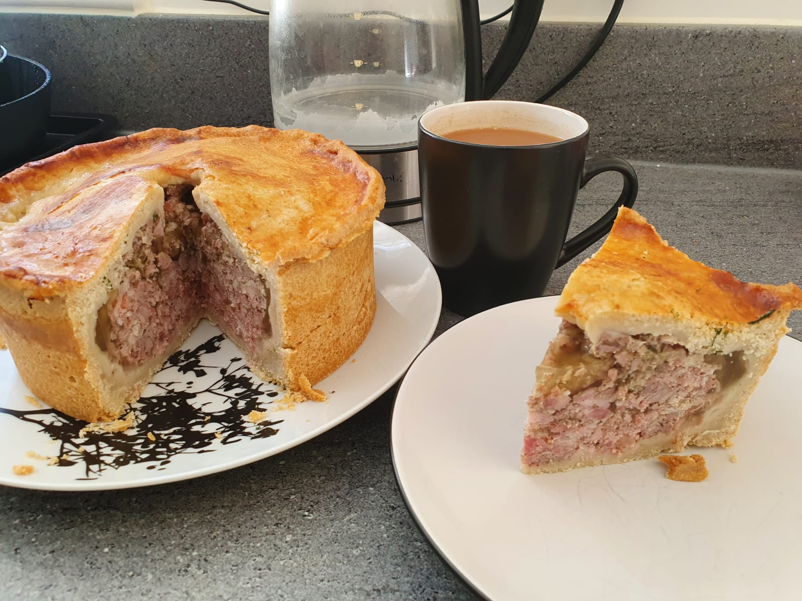 First attempt at homemade pork pie. r/UK_Food