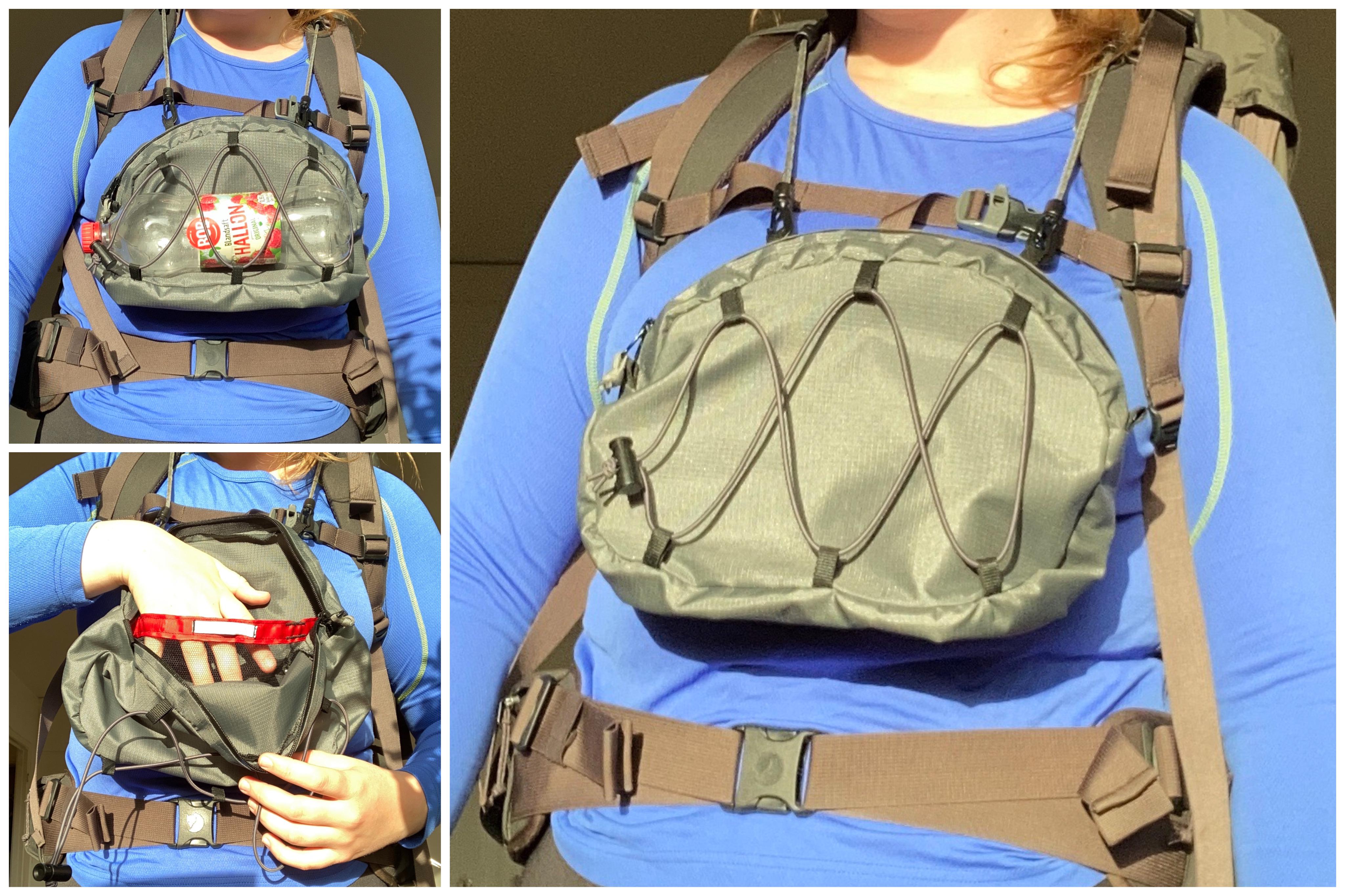 Made my own chest pack for hiking r/myog