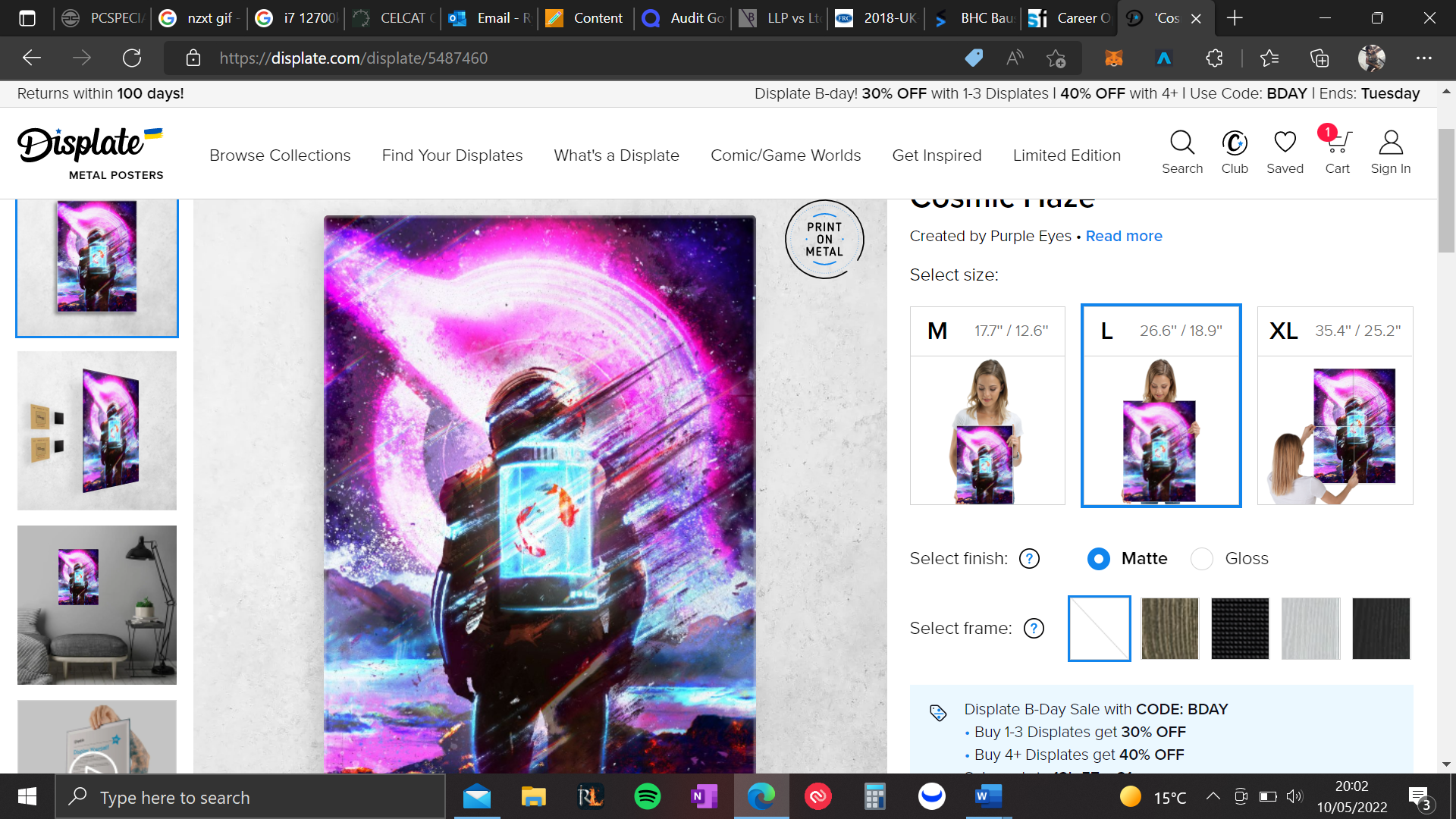 People that are getting this displate, are you choosing Matte or Glossy