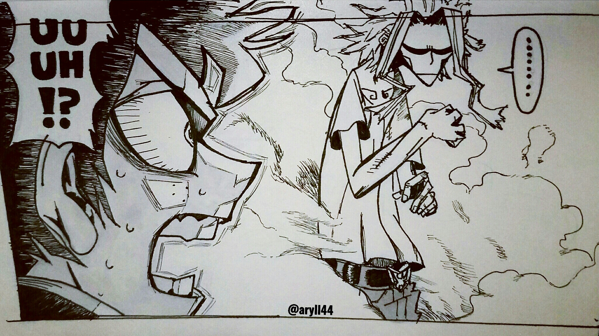 Boku No Hero Academia Manga panel drawn BokuNoHeroAcademia