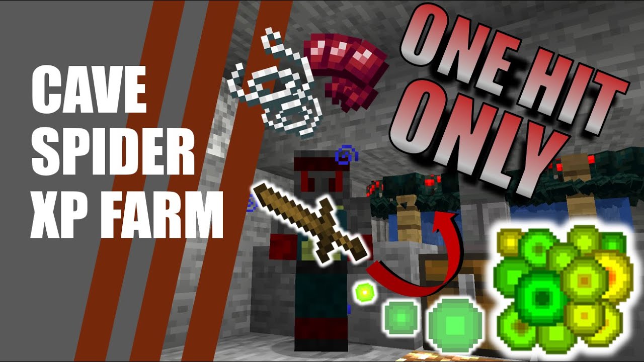 BEST Cave Spider Farm Tutorial Minecraft