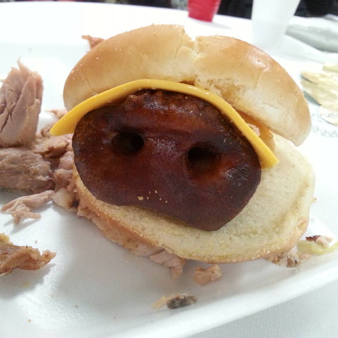 Snoot sandwich. r/shittyfoodporn