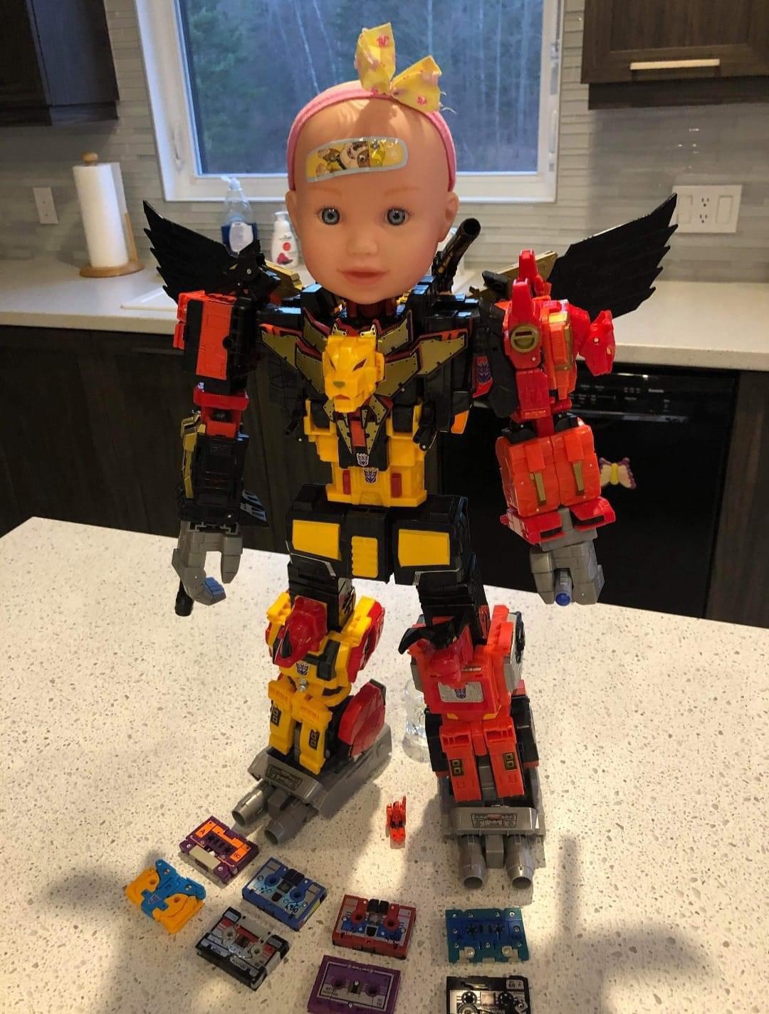 When toy story meets transformers . Not mine but a custom in another