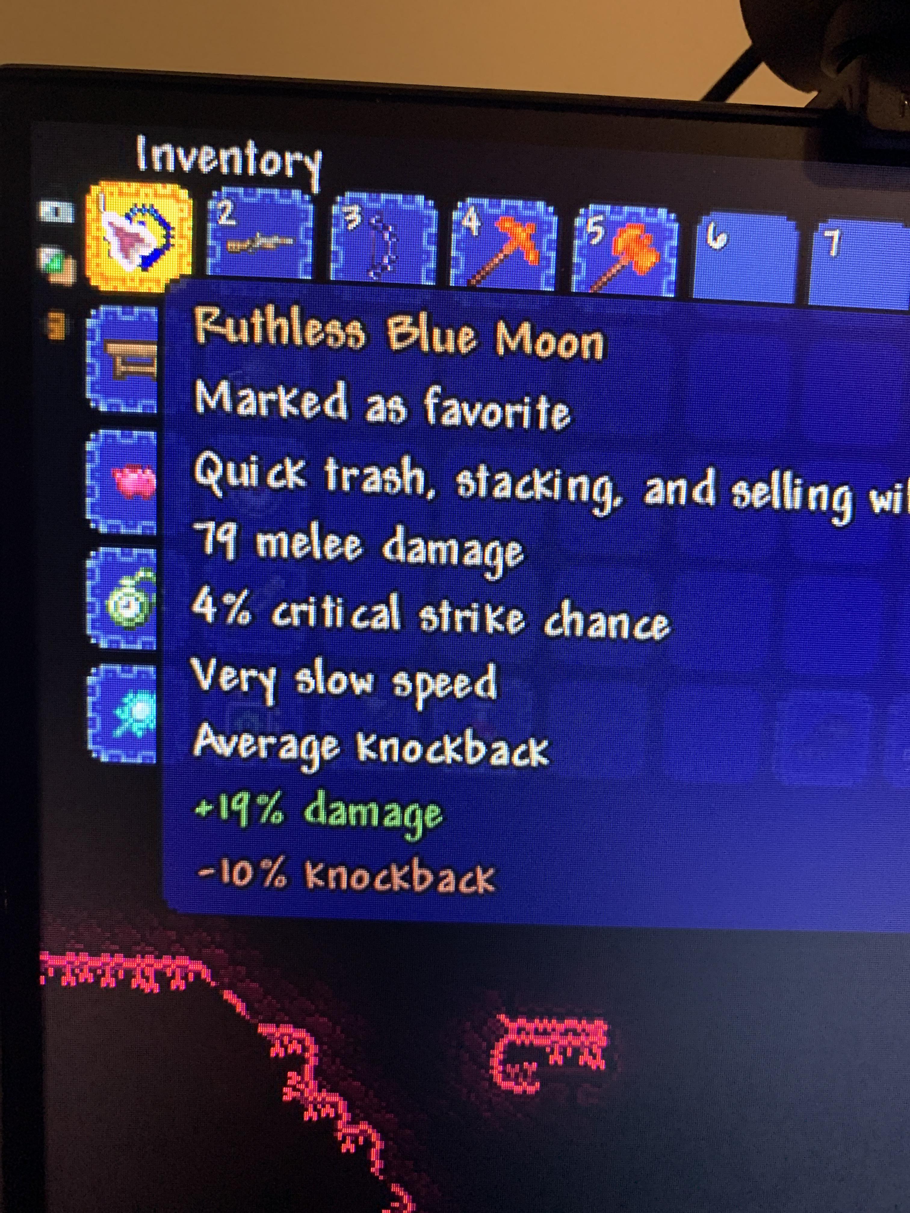 Is my blue moon supposed to do 80 damage. This is on master mode and I