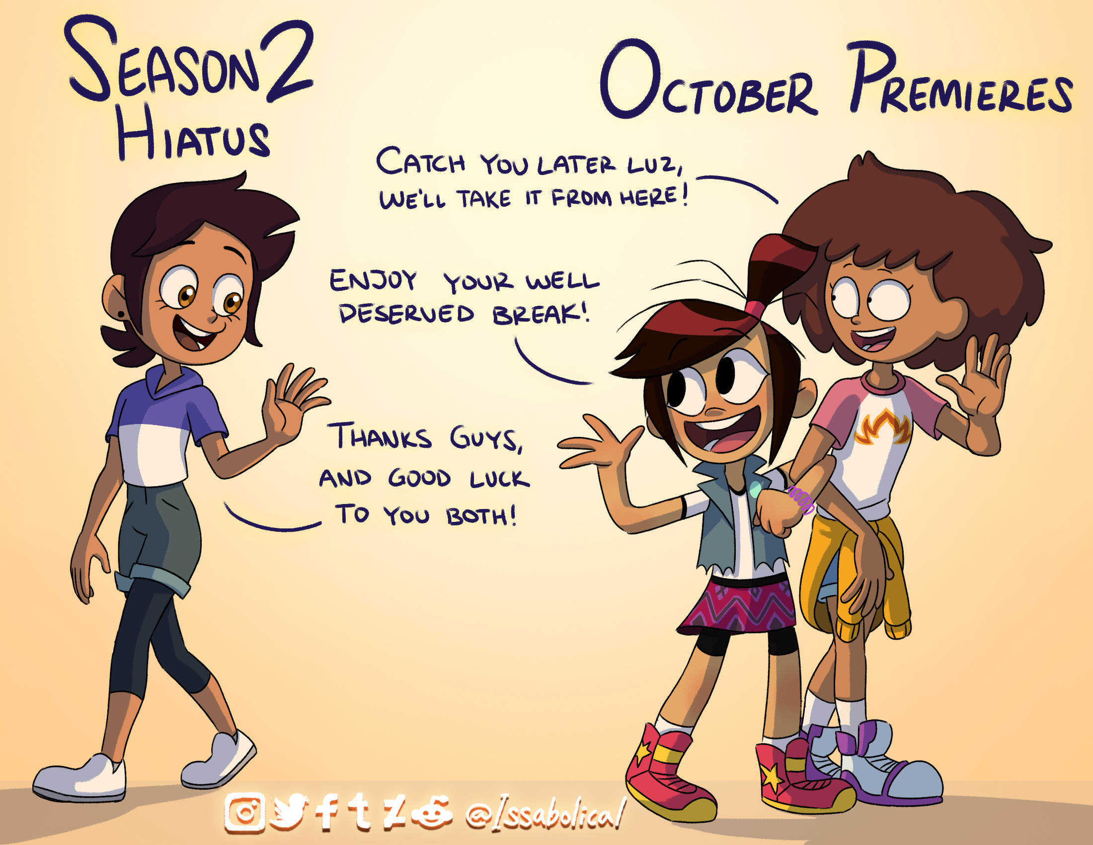 “The Owl House Season 2 Hiatus and October Premieres!” Commission piece