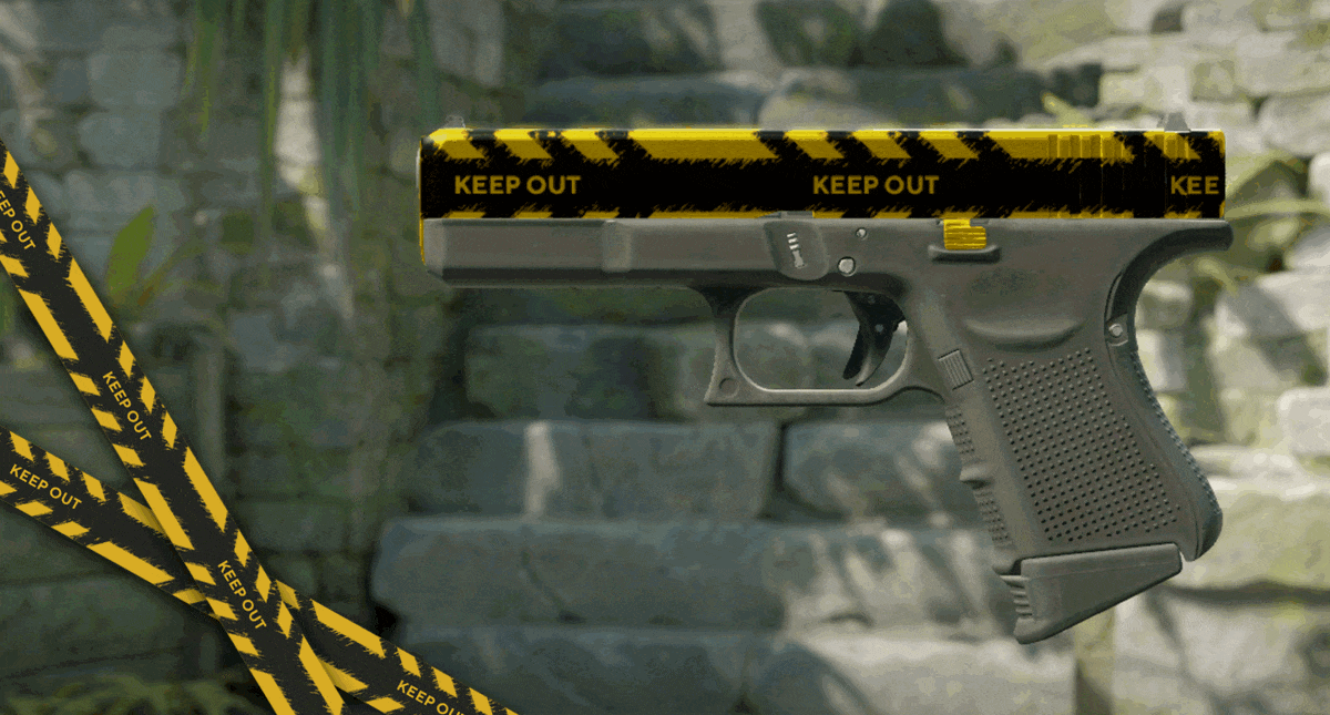 New CS2 yellow loadout Keep out r/cs2