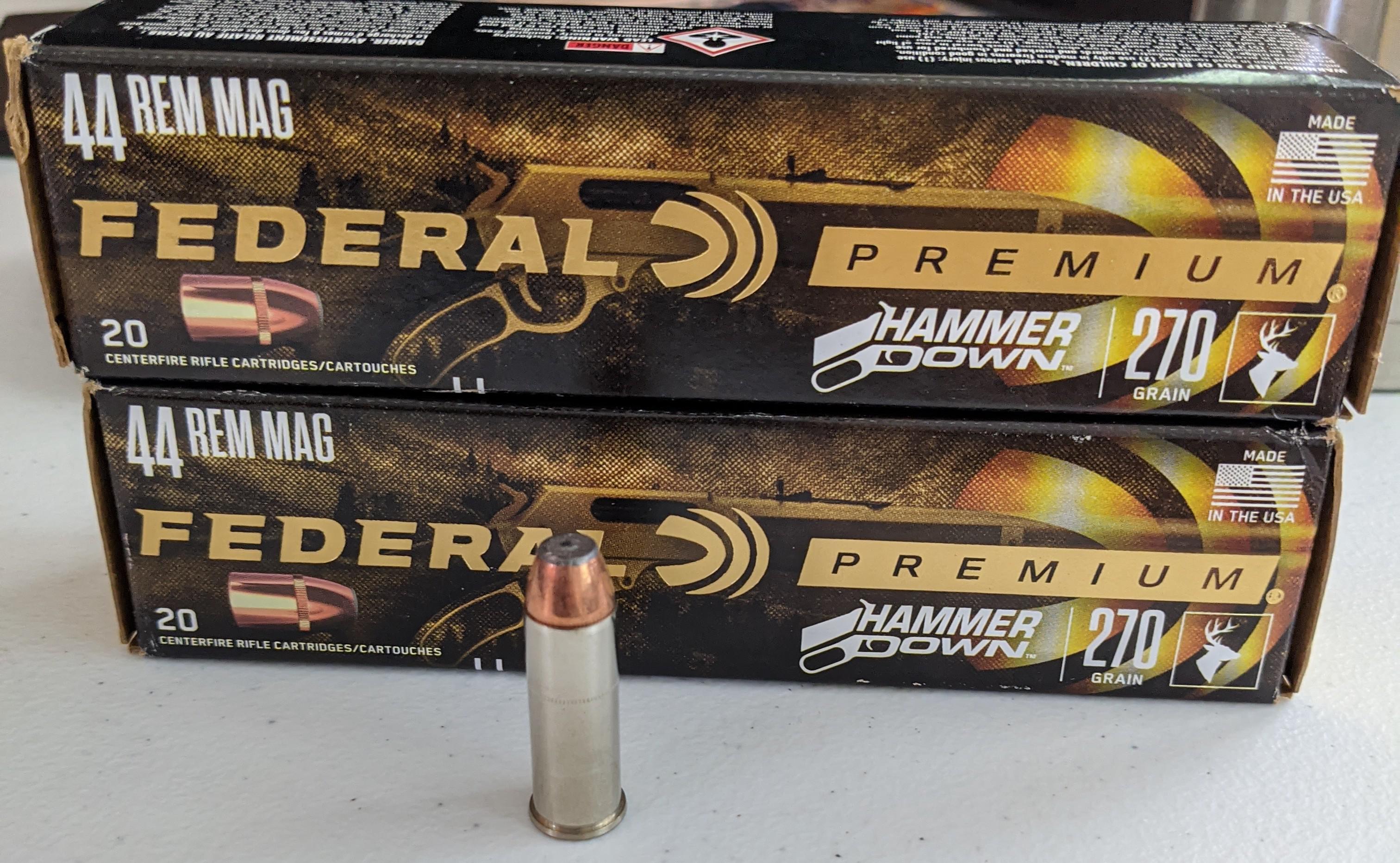 New Hammer Down line from Federal in 44mag. r/Hunting