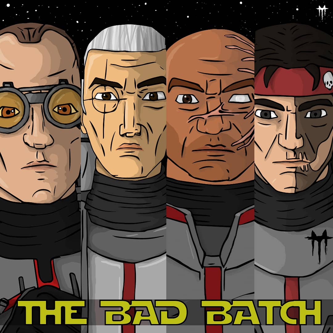 Finished my Bad Batch art 😌 hope you like it! Getting so hyped for may