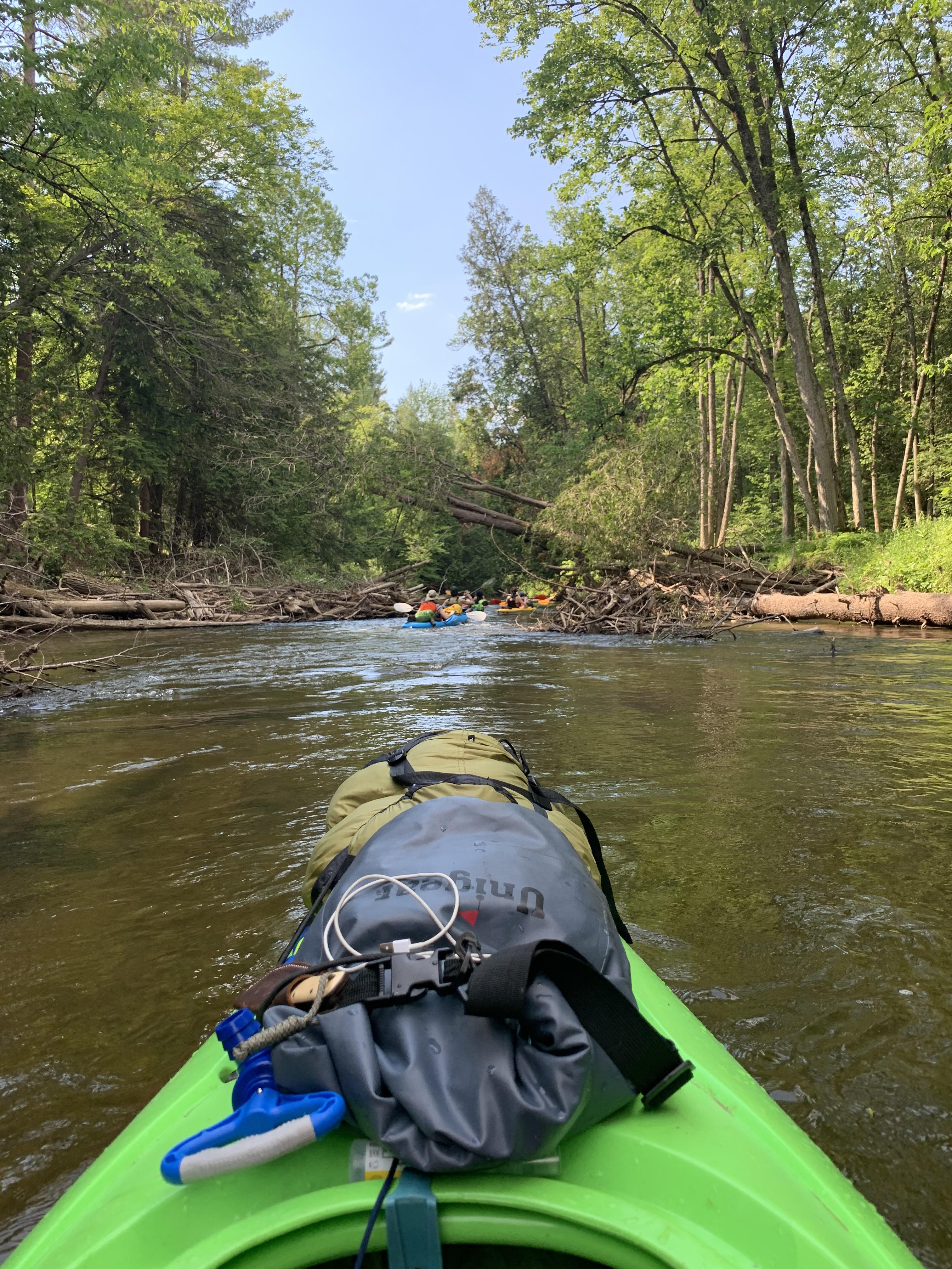 45 miles in two days on the Pine River in Northern Michigan. I’m fuckin