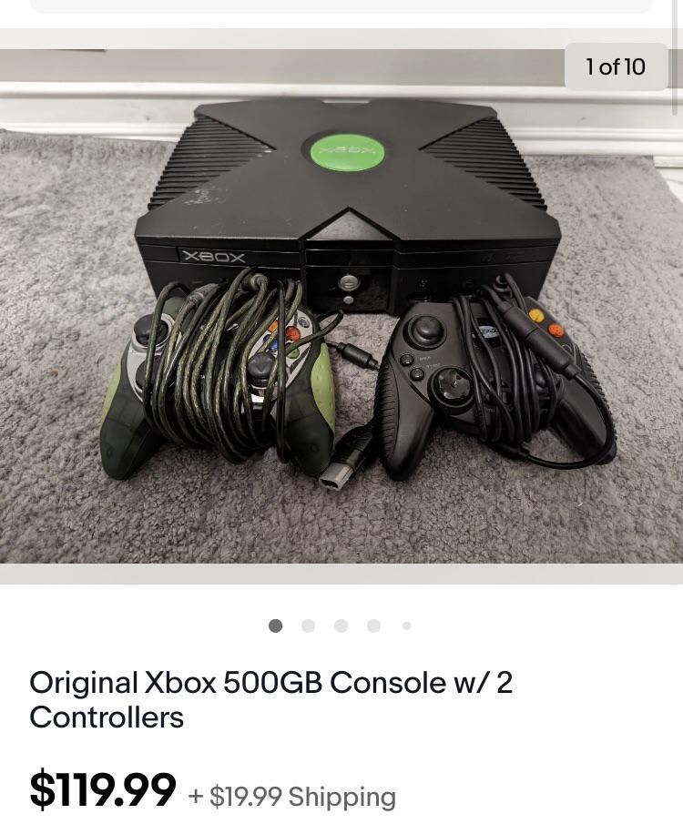 I recently got a softmodded 500gb upgraded OG Xbox on ebay for 150 and