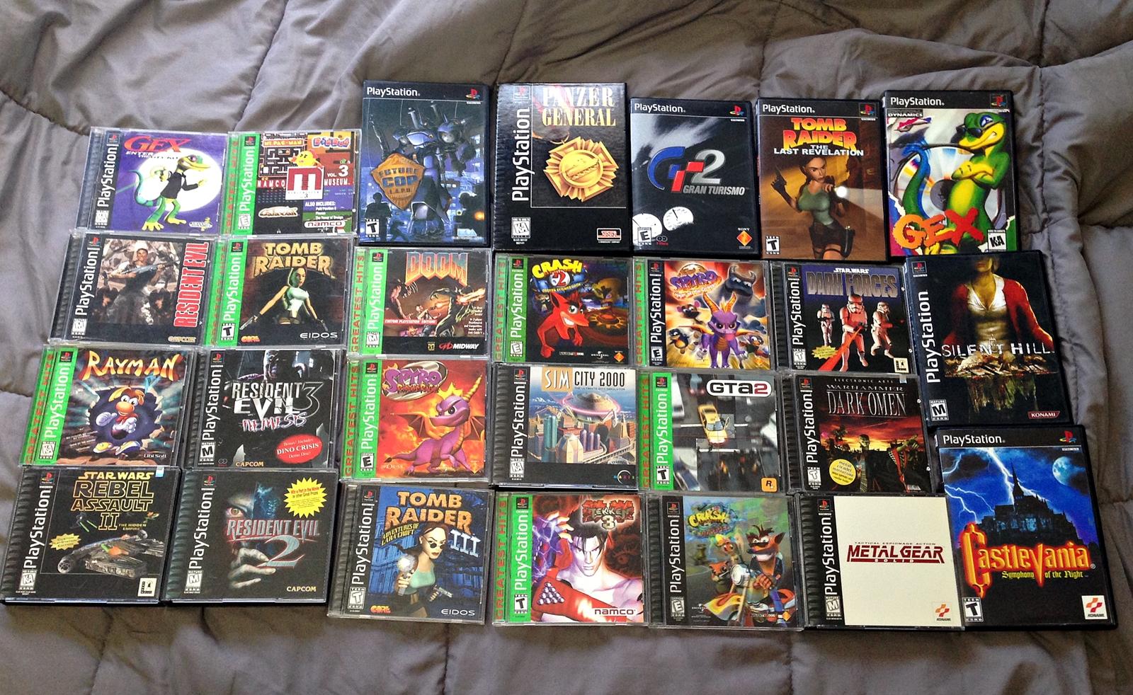 Consolidating the collection. I wanted to share my Sony Playstation 1