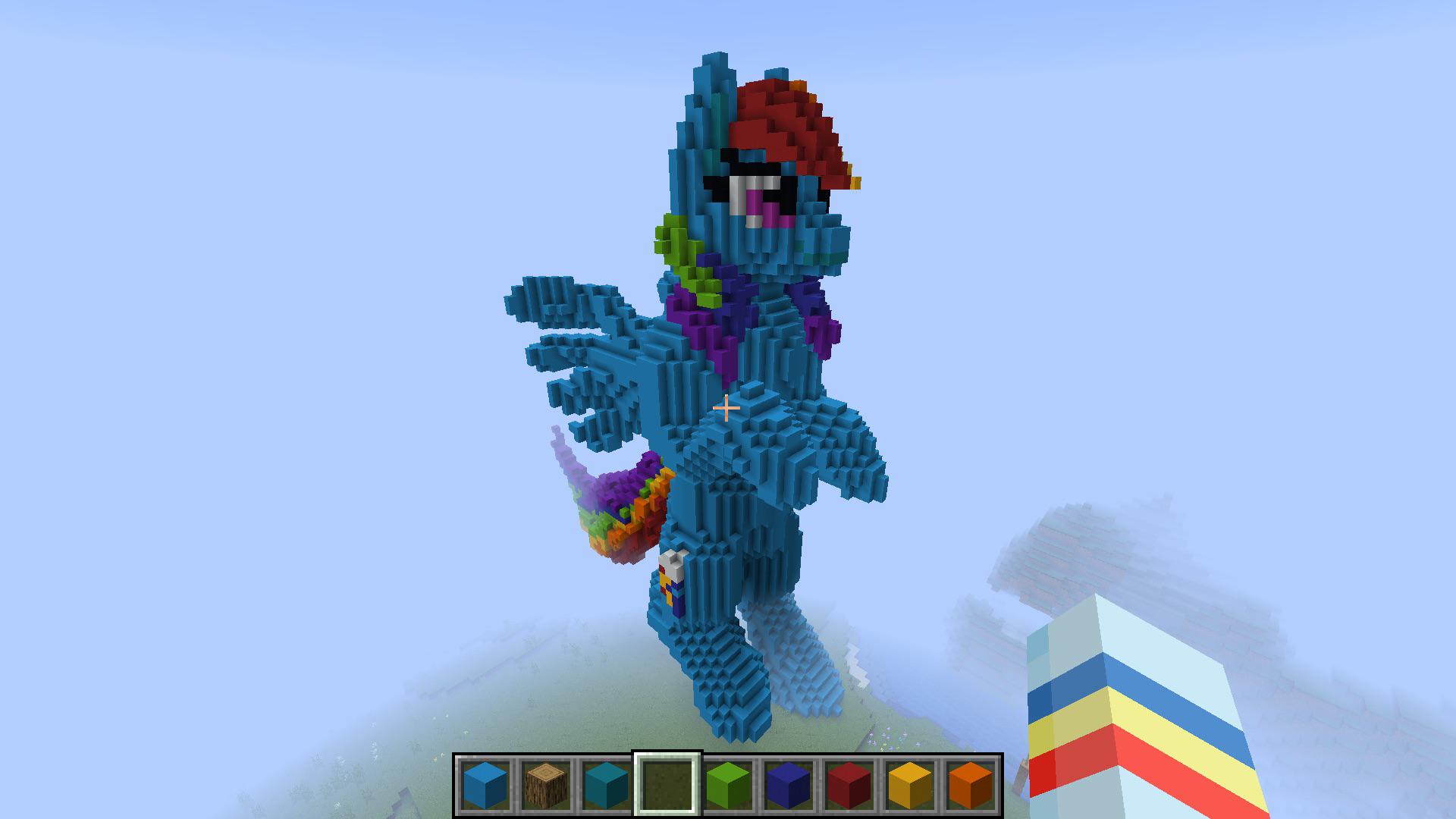 3D Minecraft rainbow dash >3 r/mylittlepony