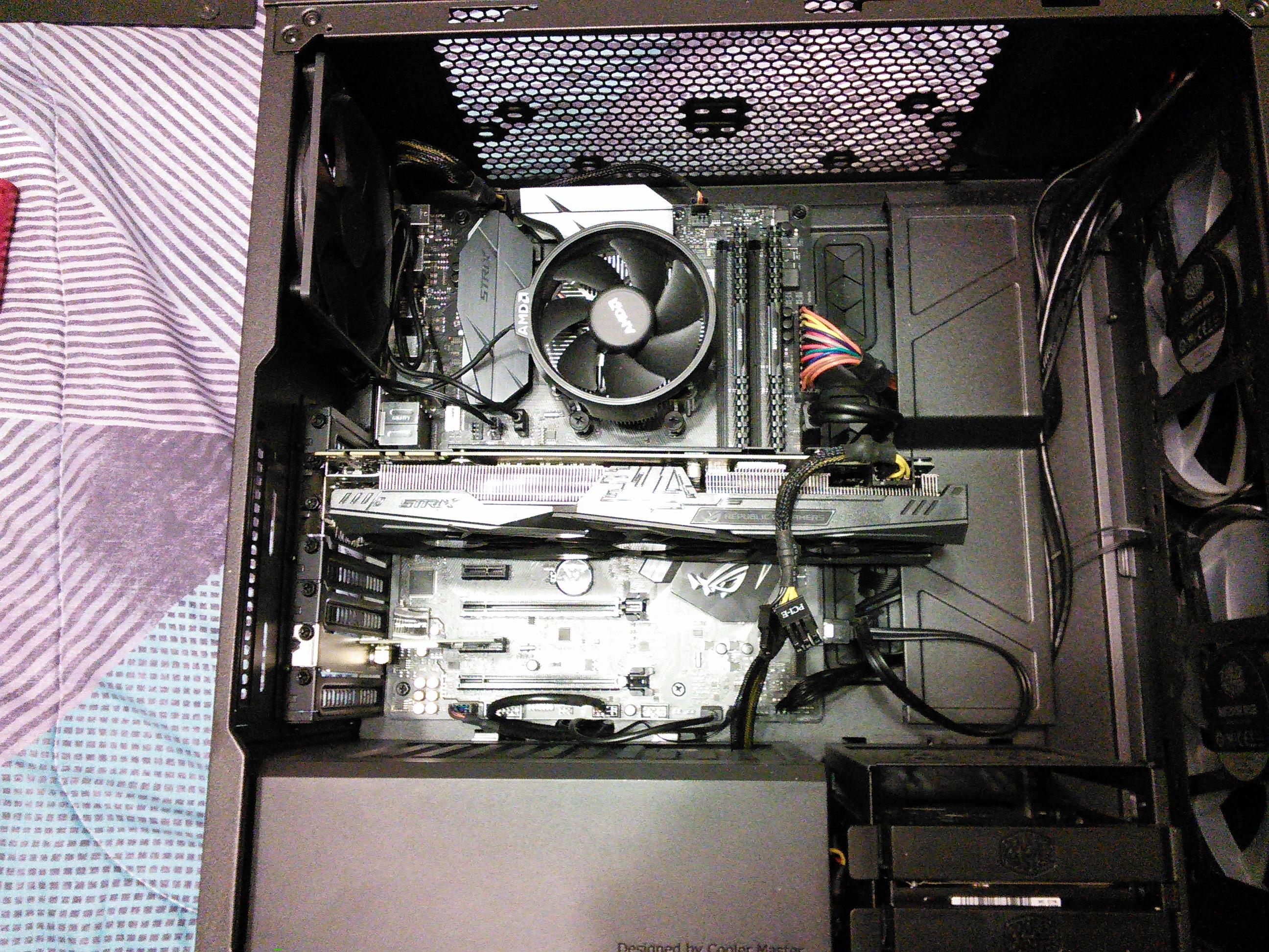 My first build is complete! (Needs cable management though. lol) r