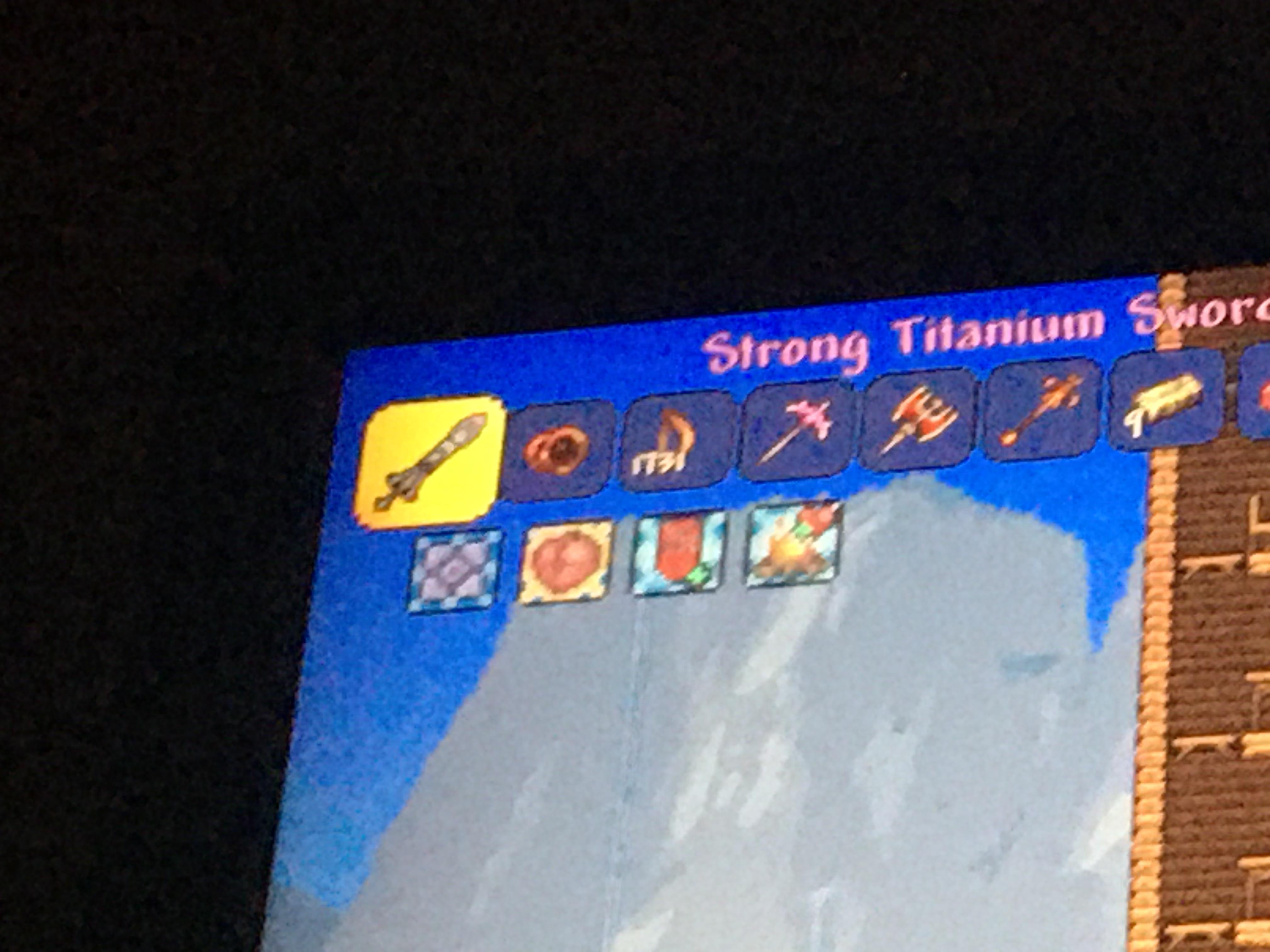 These are my weapons for the mechanical bosses (yes I went to different