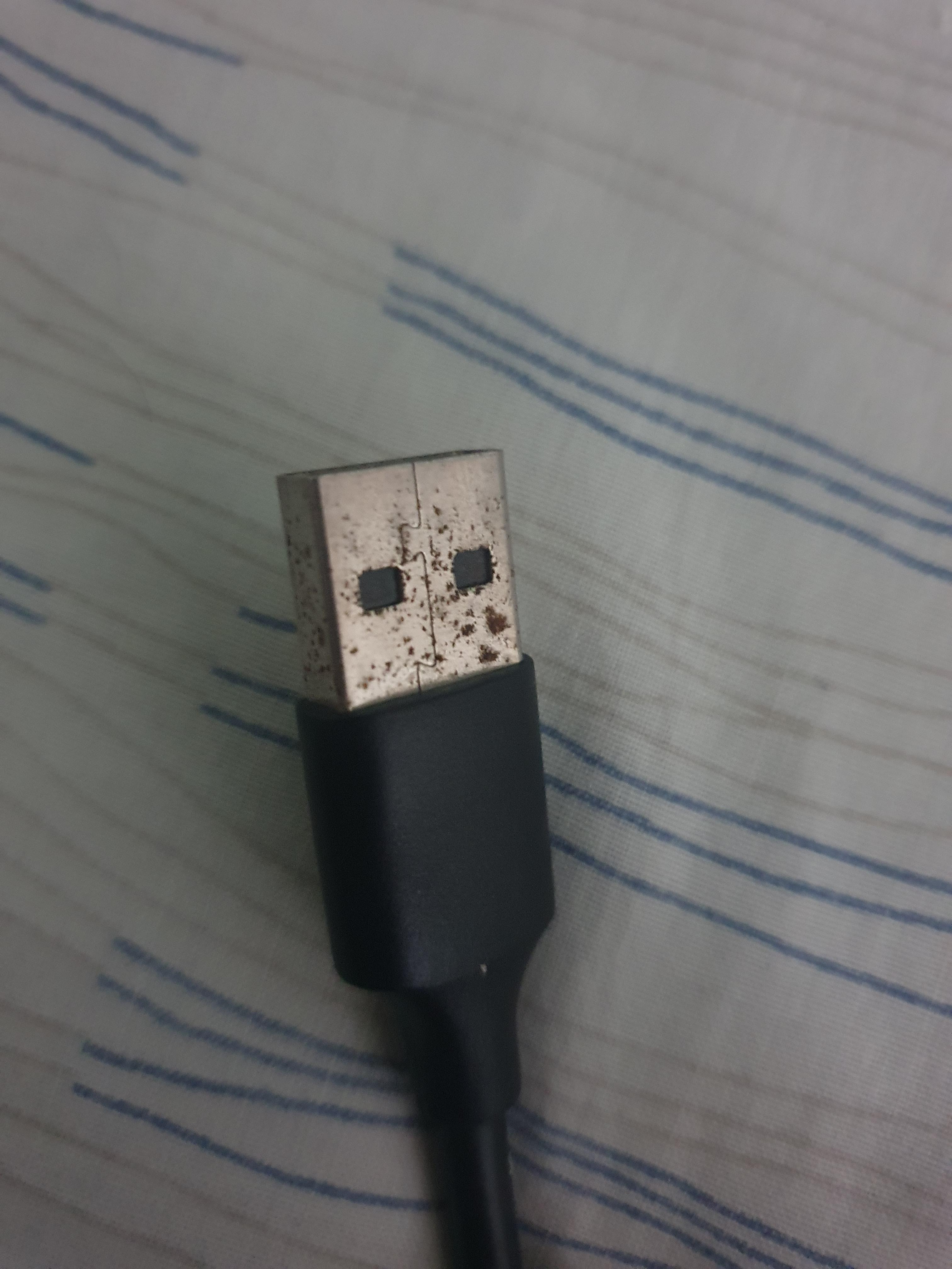 I plugged this into my pc before realising it was rusty. Will this