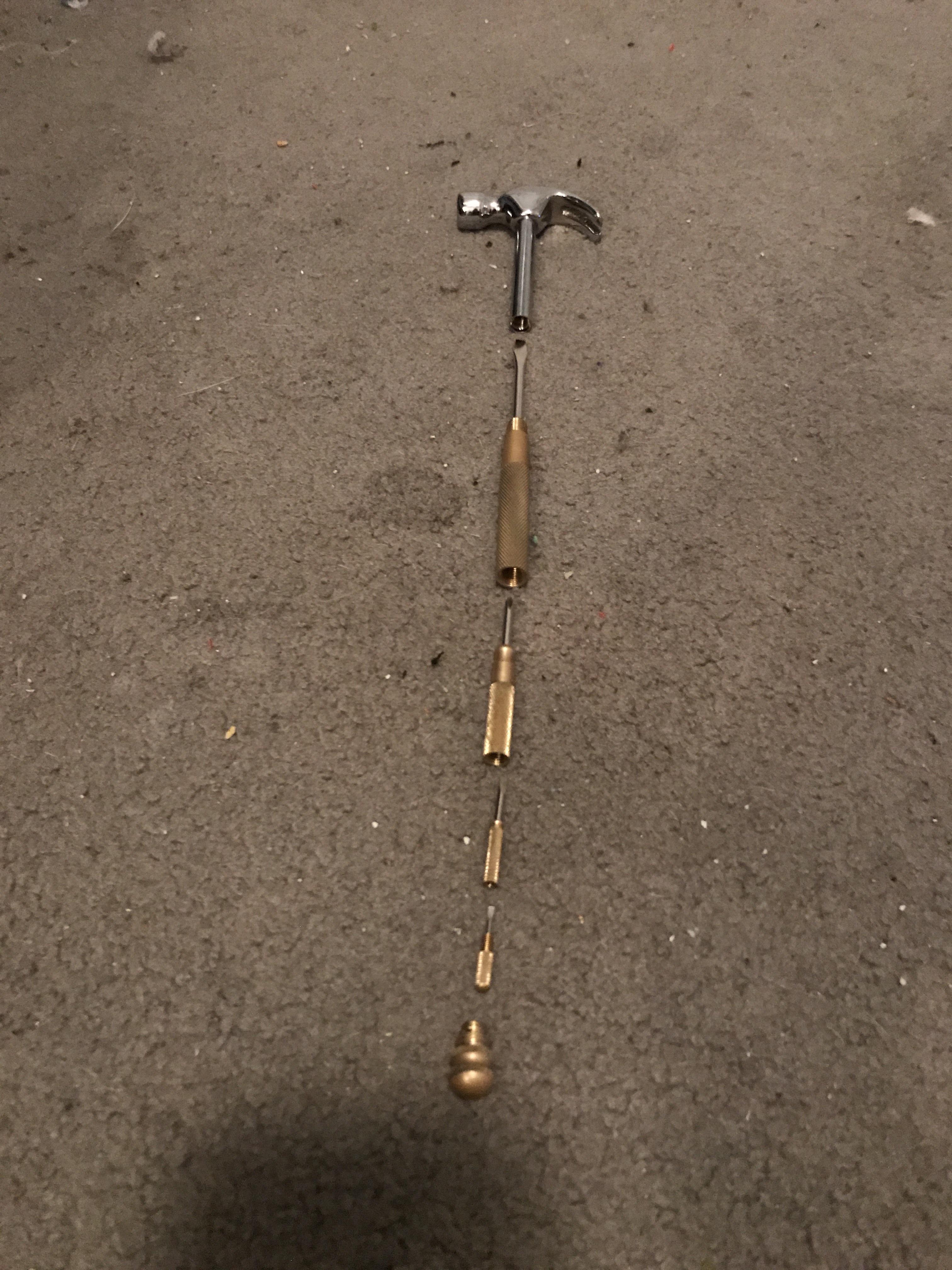 This hammer has screwdrivers inside r/mildlyinteresting