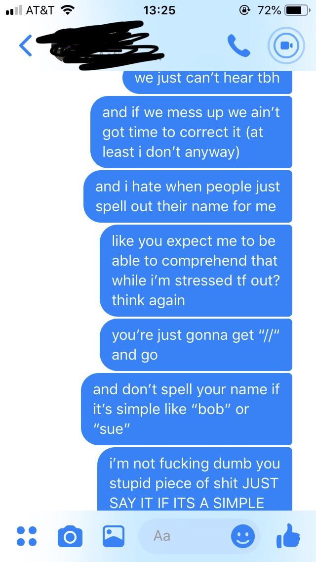 my cousin asked me “do y’all spell names wrong on purpose?” and i went