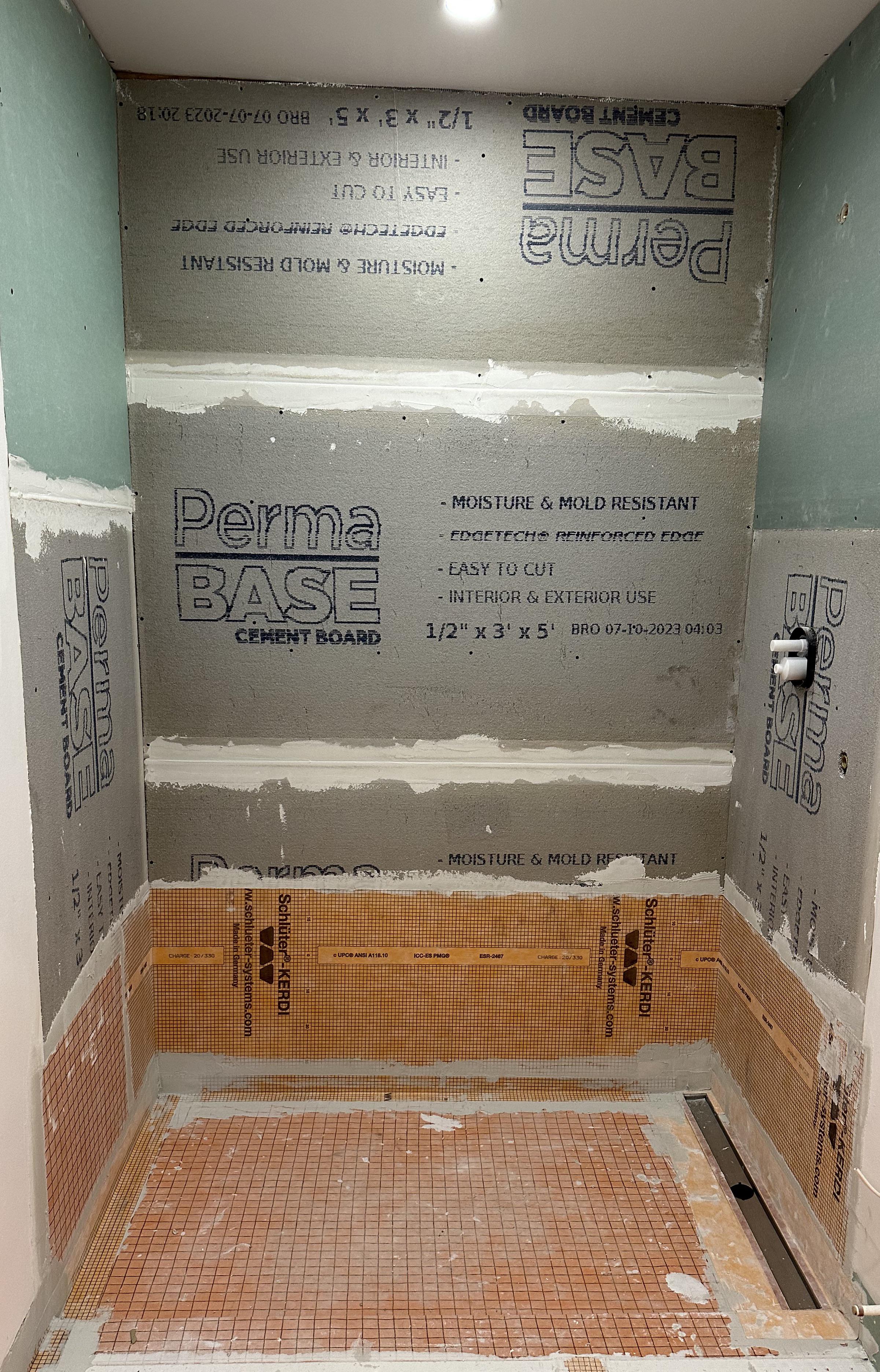 Does this shower wall need additional water proofing? r/Renovations