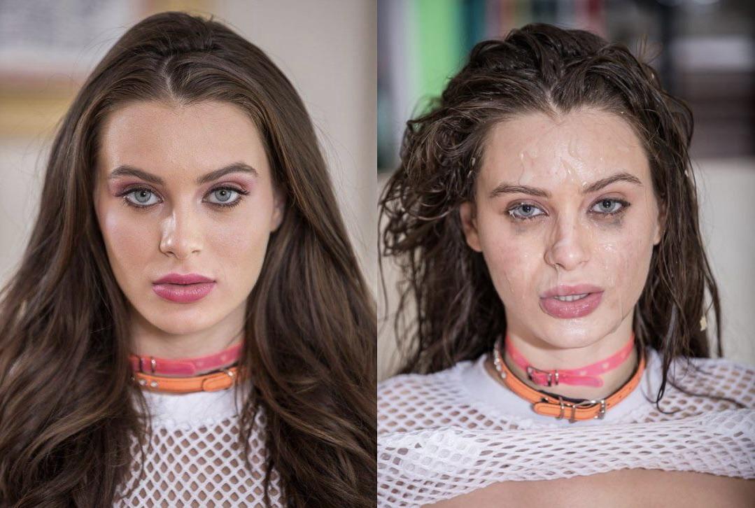 Before and after a hot facial : LanaRhoades2