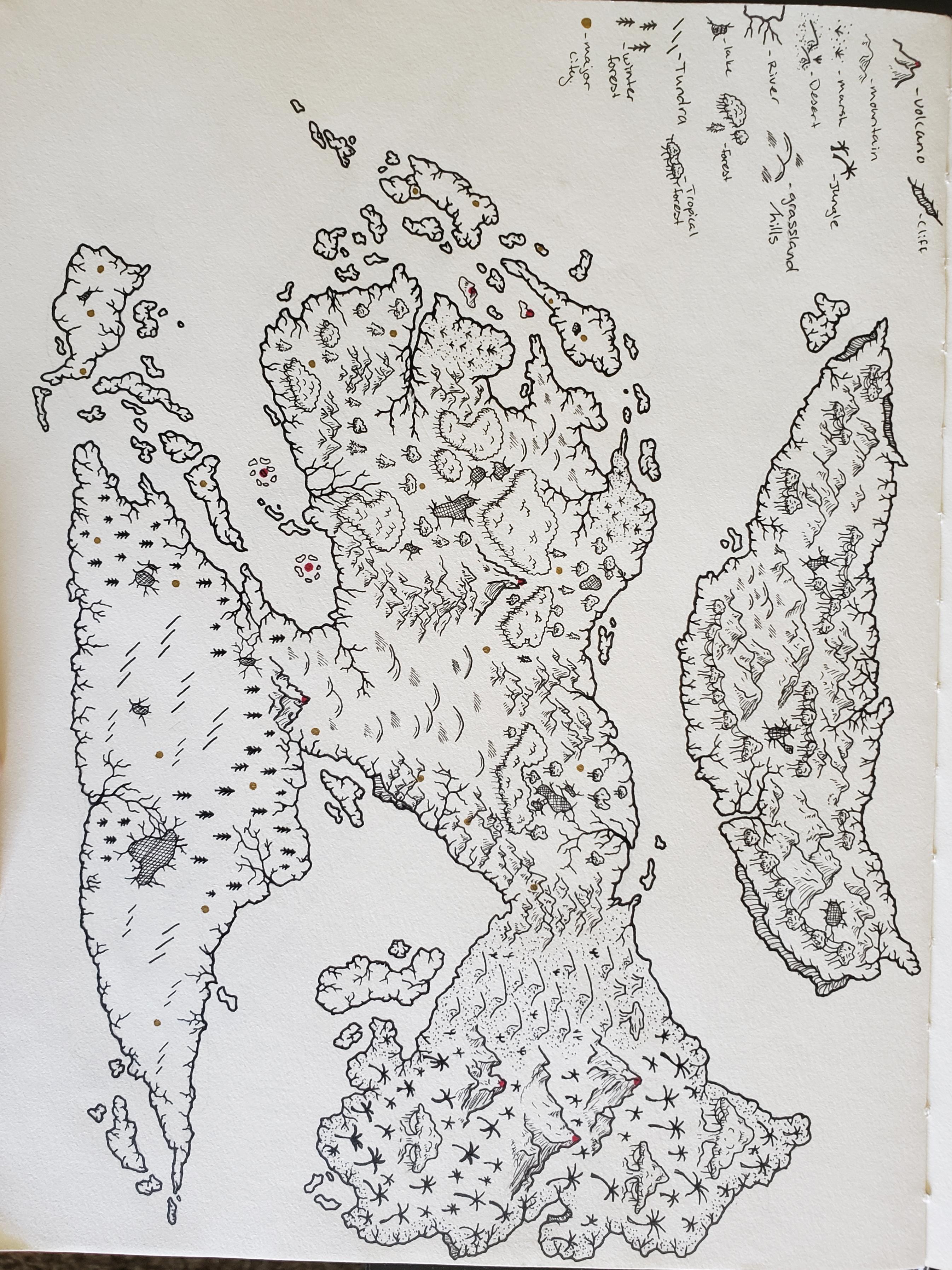 The known world of Quintos r/imaginarymaps