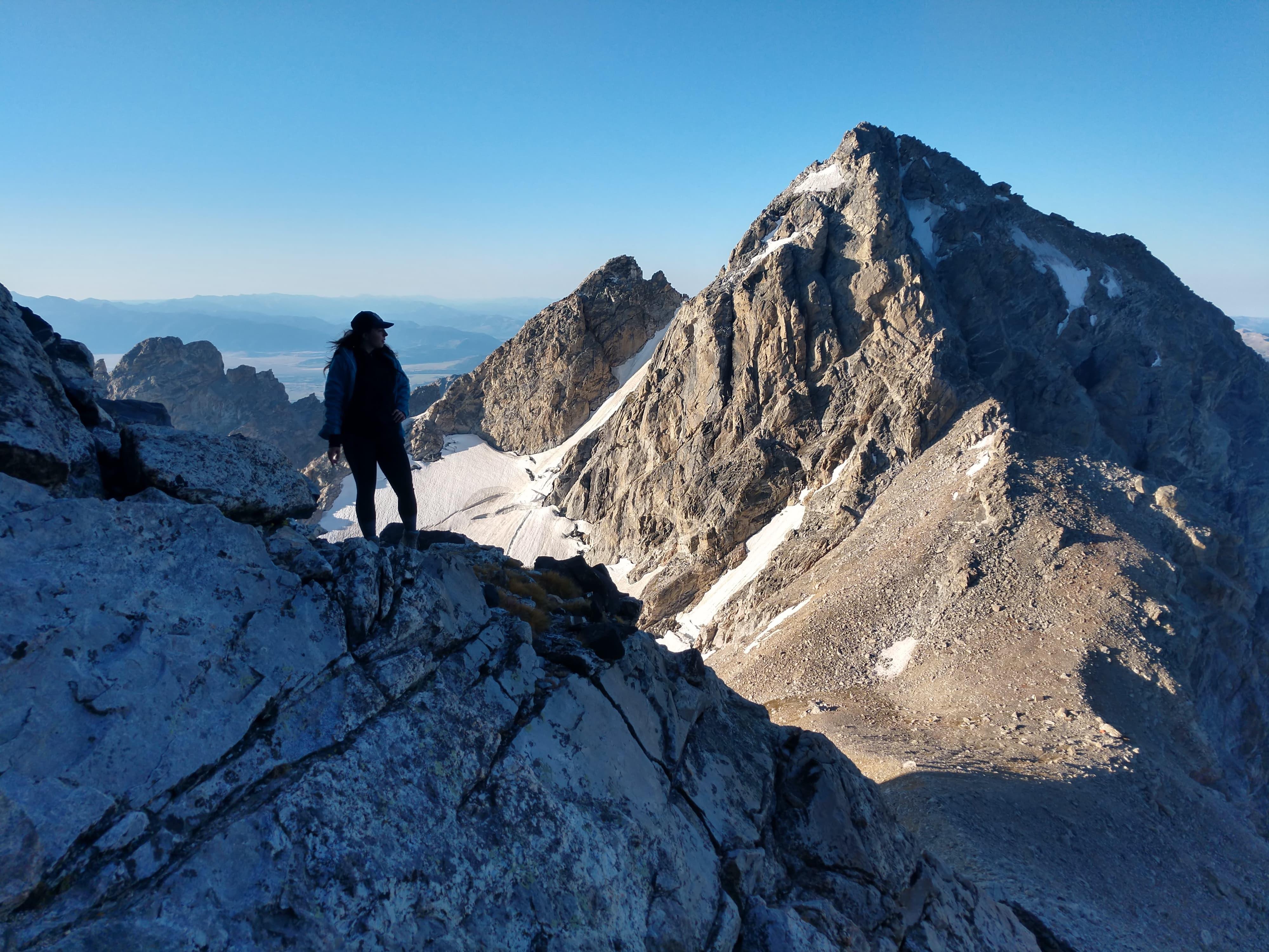 A photo of my very first alpine climb of the Grand Teton in Wyoming