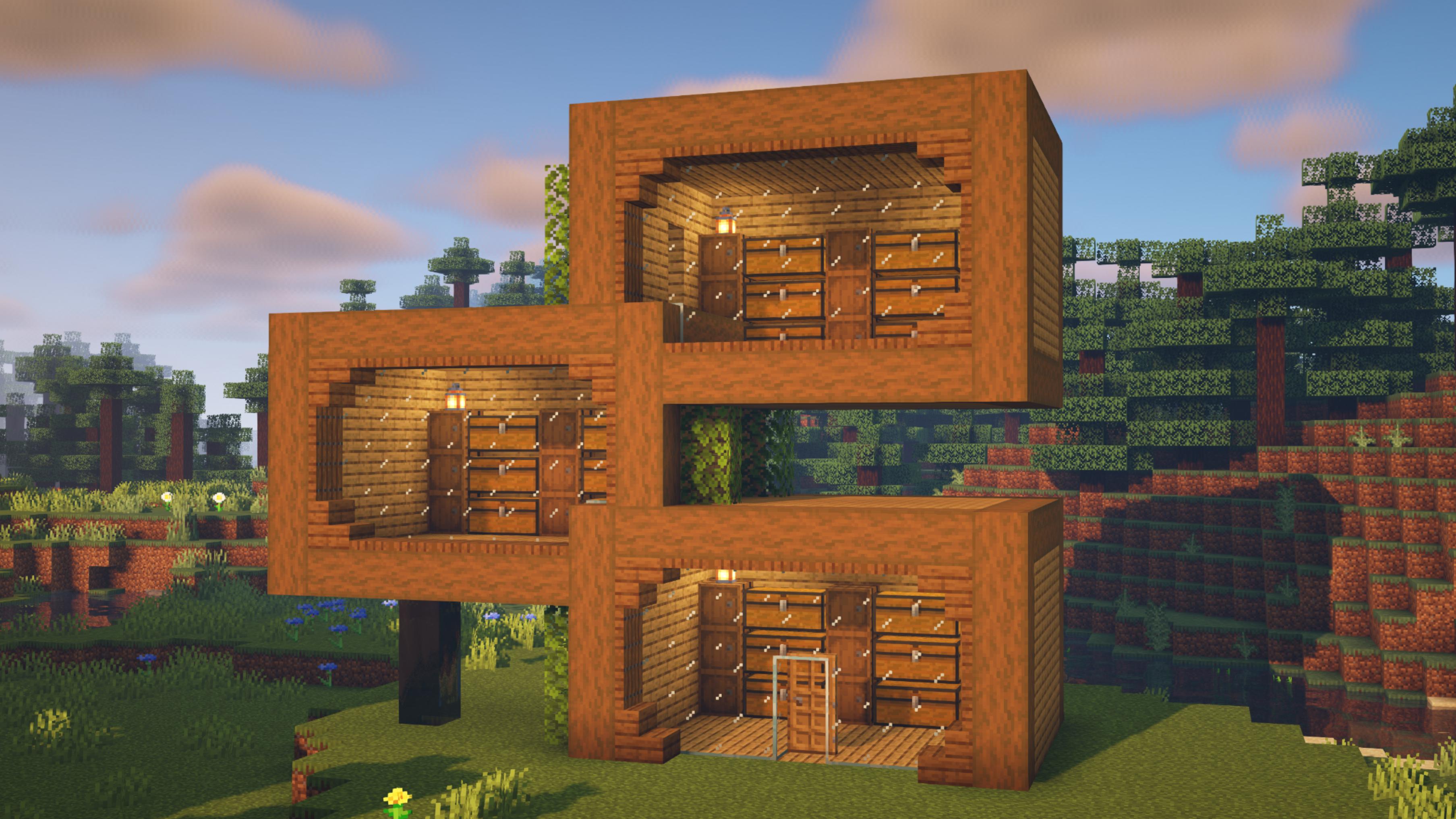 Made this storage house ) Minecraft