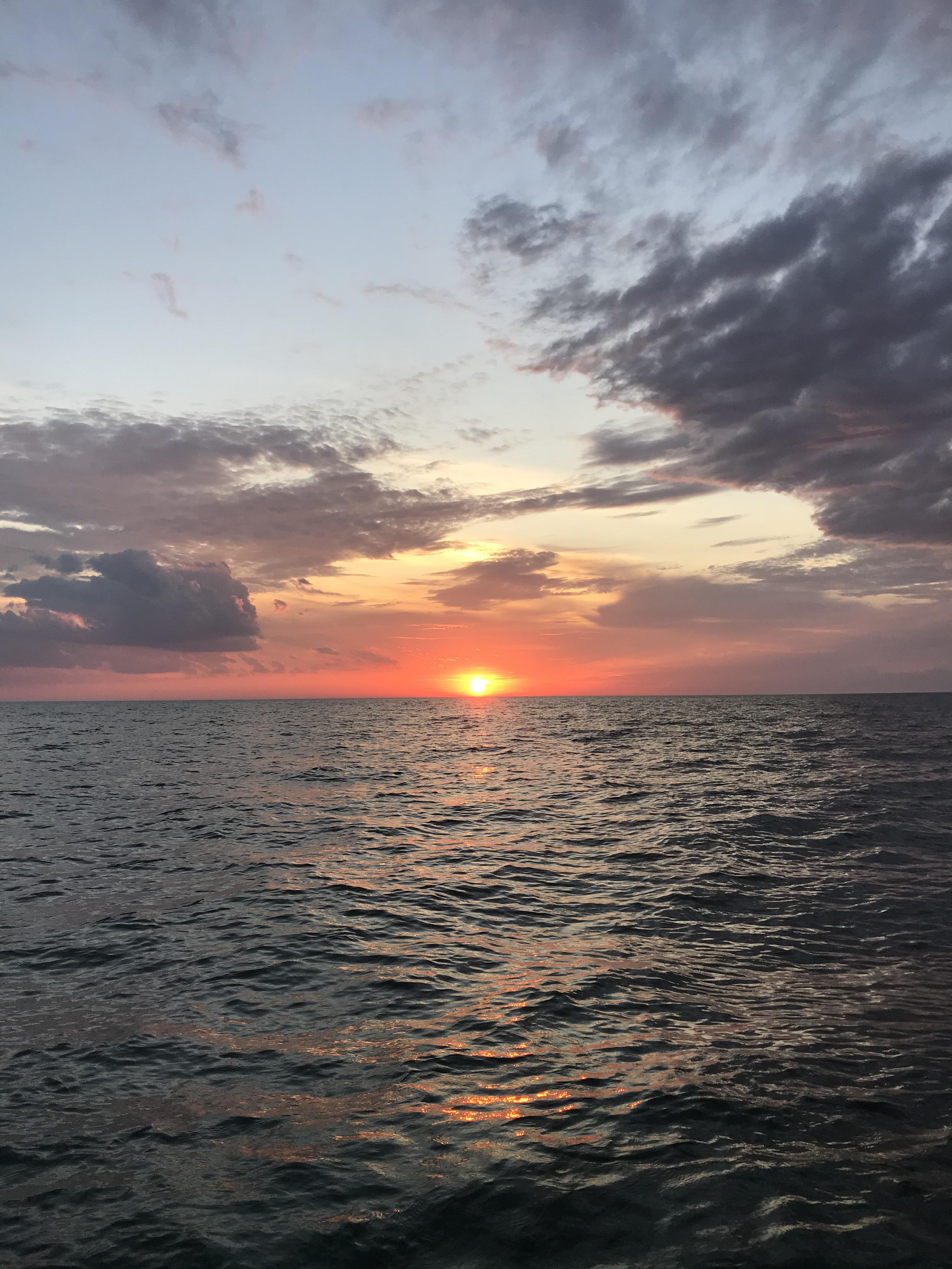 Lake Erie sunset on the boat tonight. Hopefully not the last cruise of
