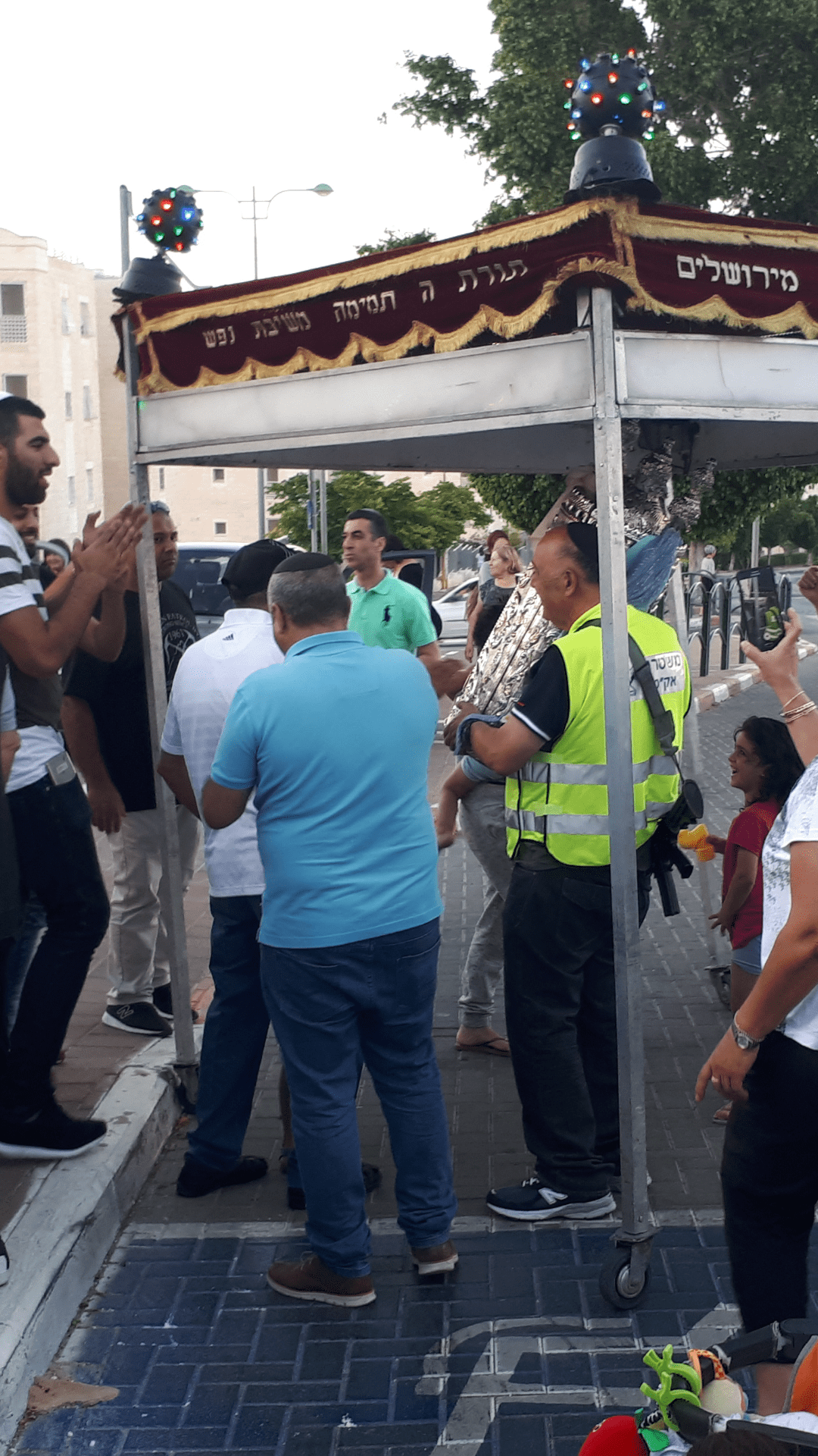 Only in Israel do you get a police escort for a new Sefer Torah then