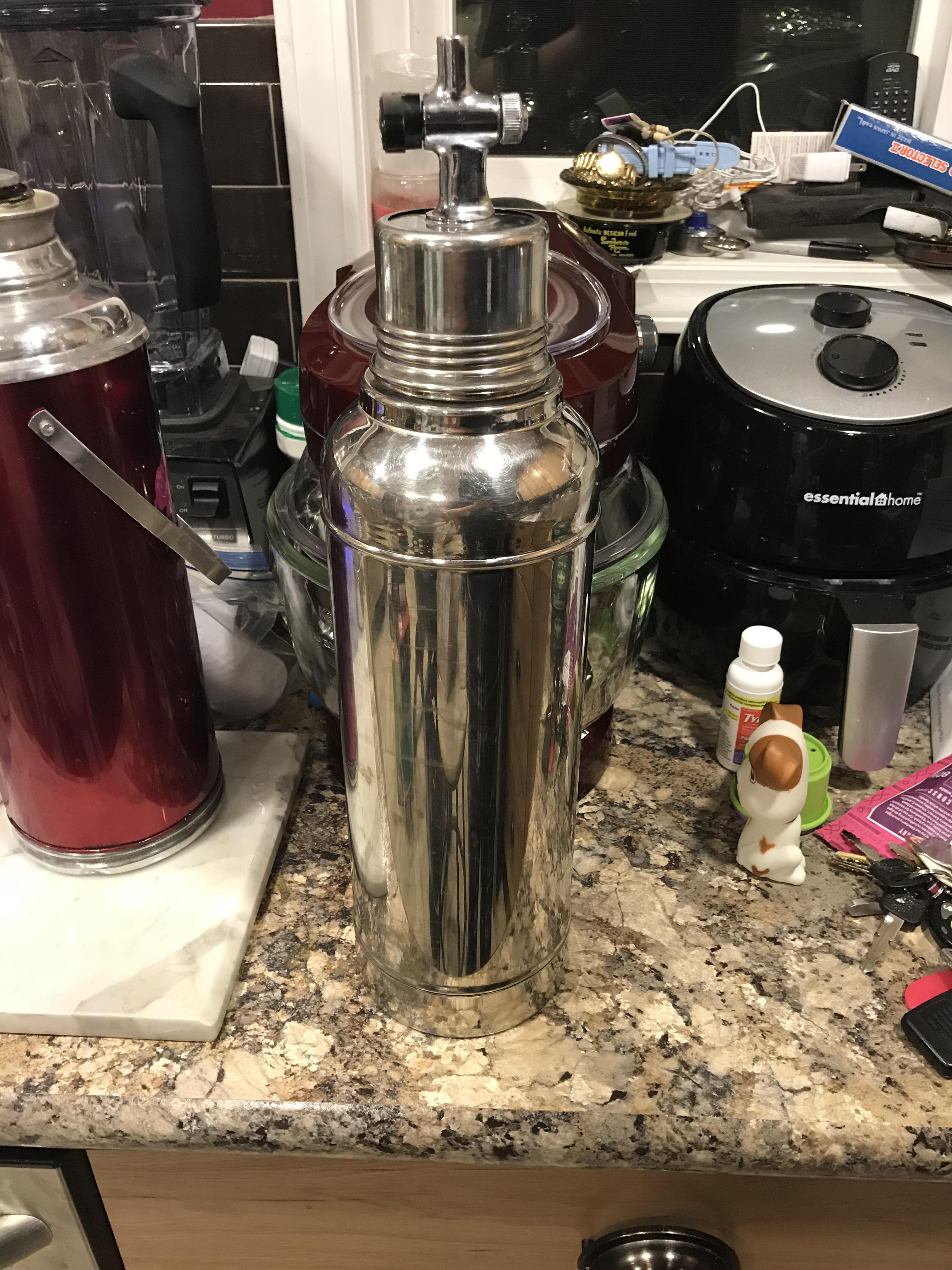 Found a 1949 Stanley Thermos with a pour spout r/ThriftStoreHauls