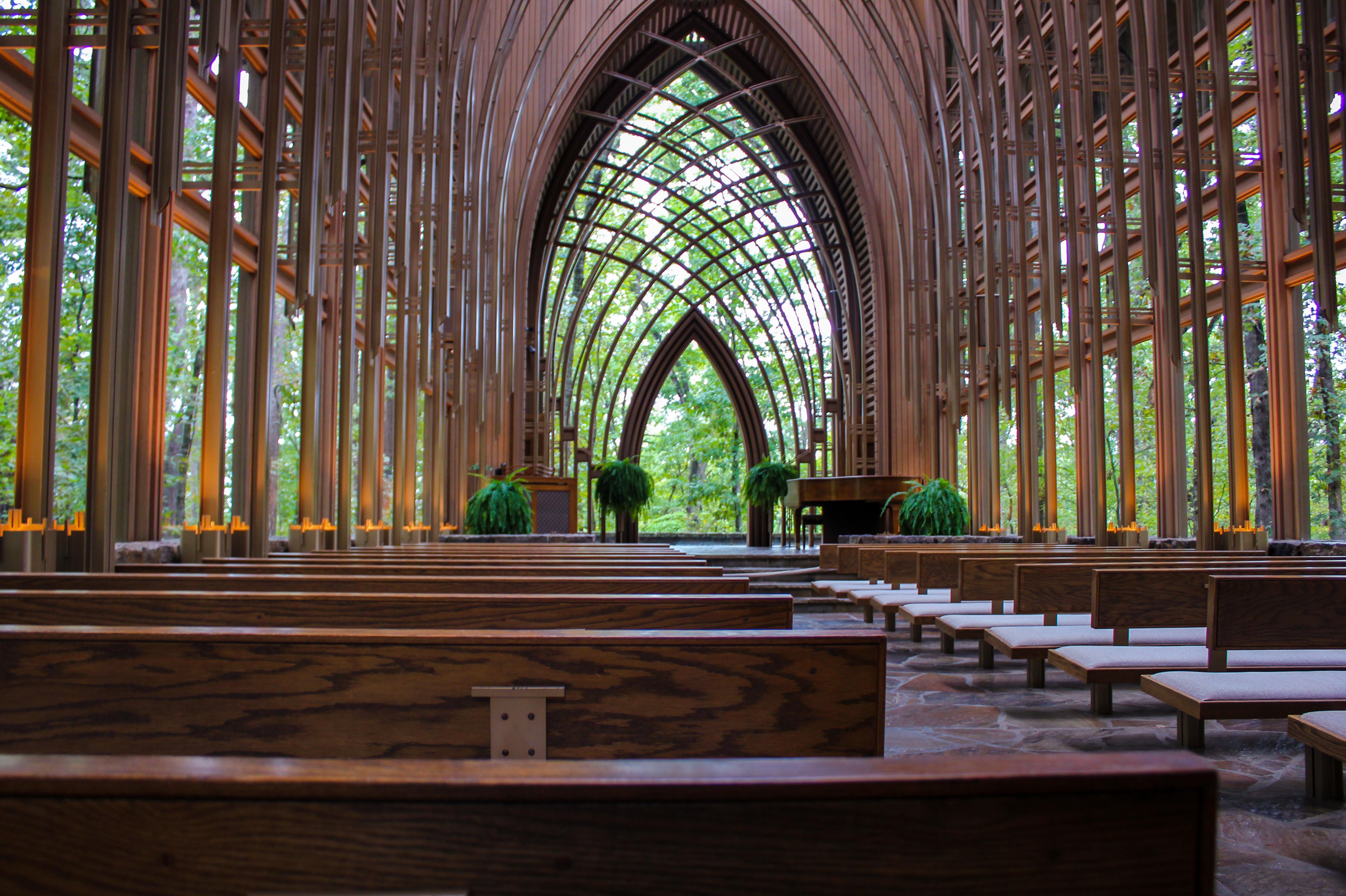 Mildred B Cooper Memorial Chapel in Bella Vista, Arkansas. Designed by