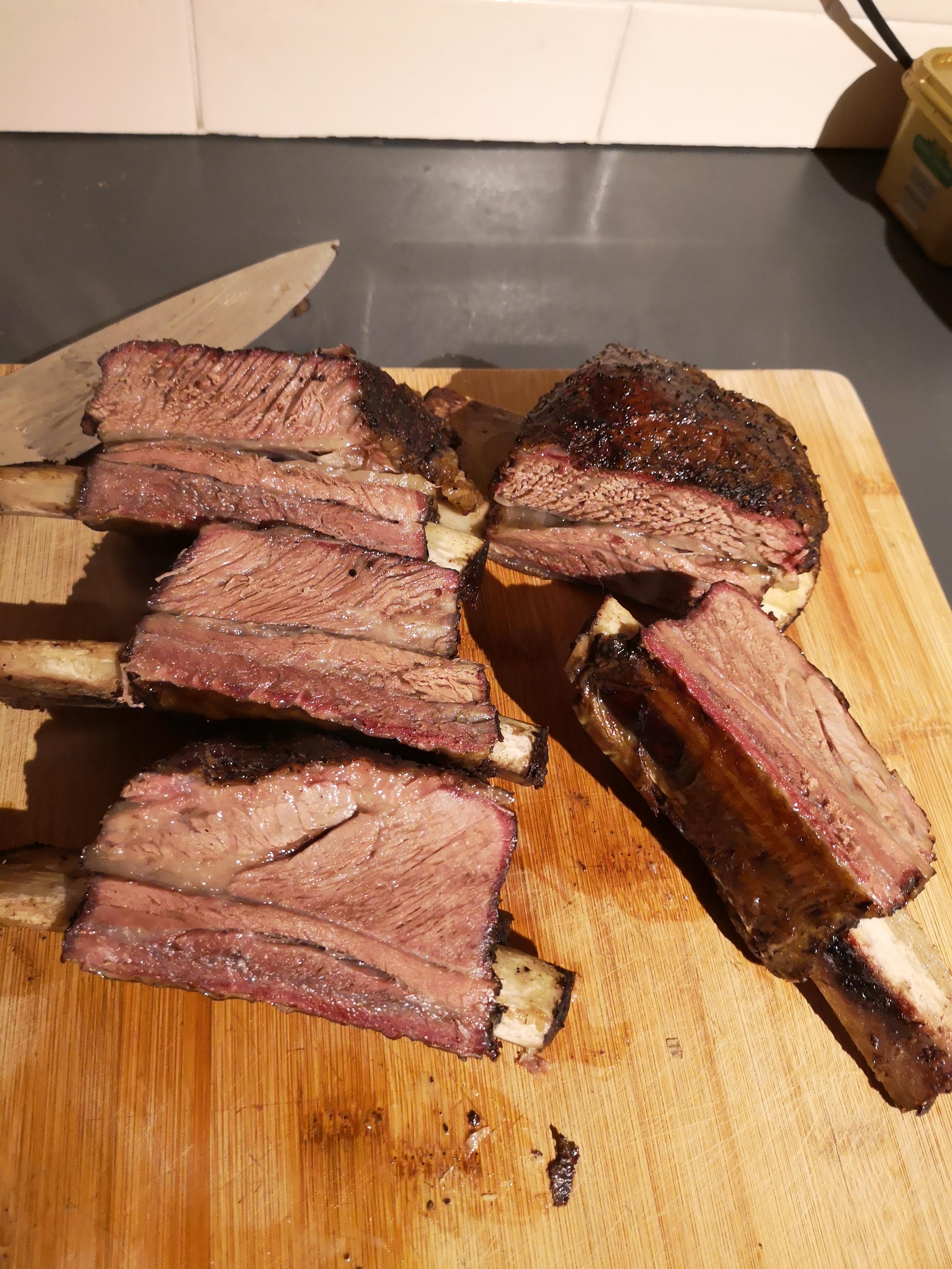 Smoked then sous vide beef short ribs r/sousvide