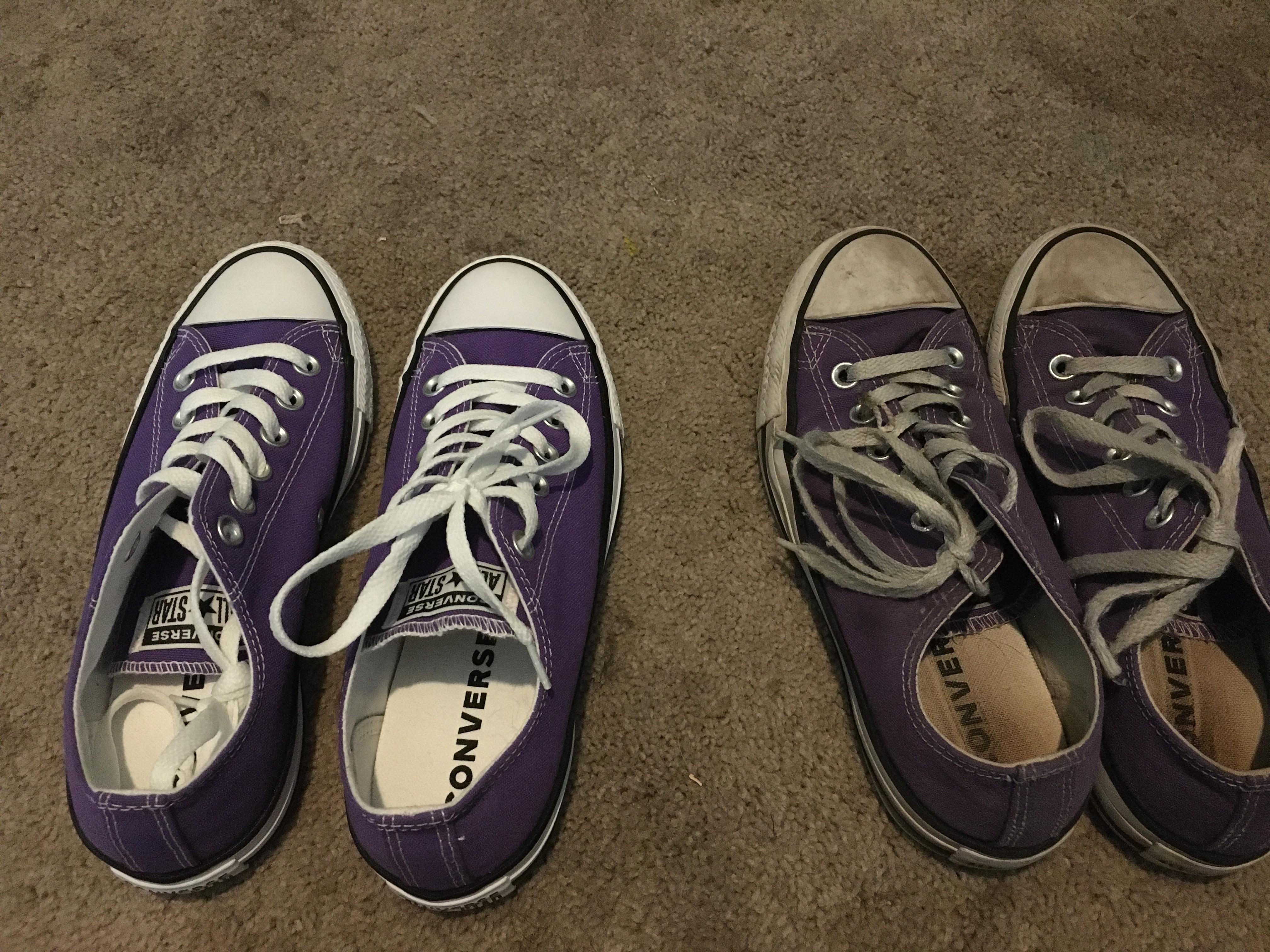 My old shoes I wore every day vs. the ones I bought yesterday. r/Wornout
